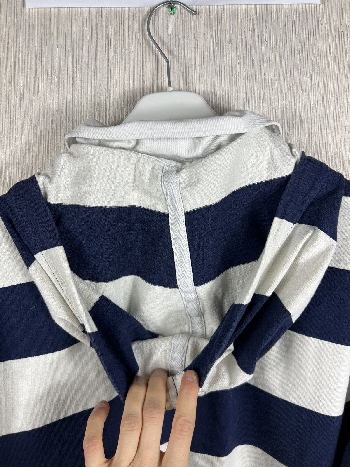 Polo Ralph Lauren Vintage 90s Polo Ralph Lauren striped golf hoodie chest logo Size US XL / EU 56 / 4 - 25 Thumbnail