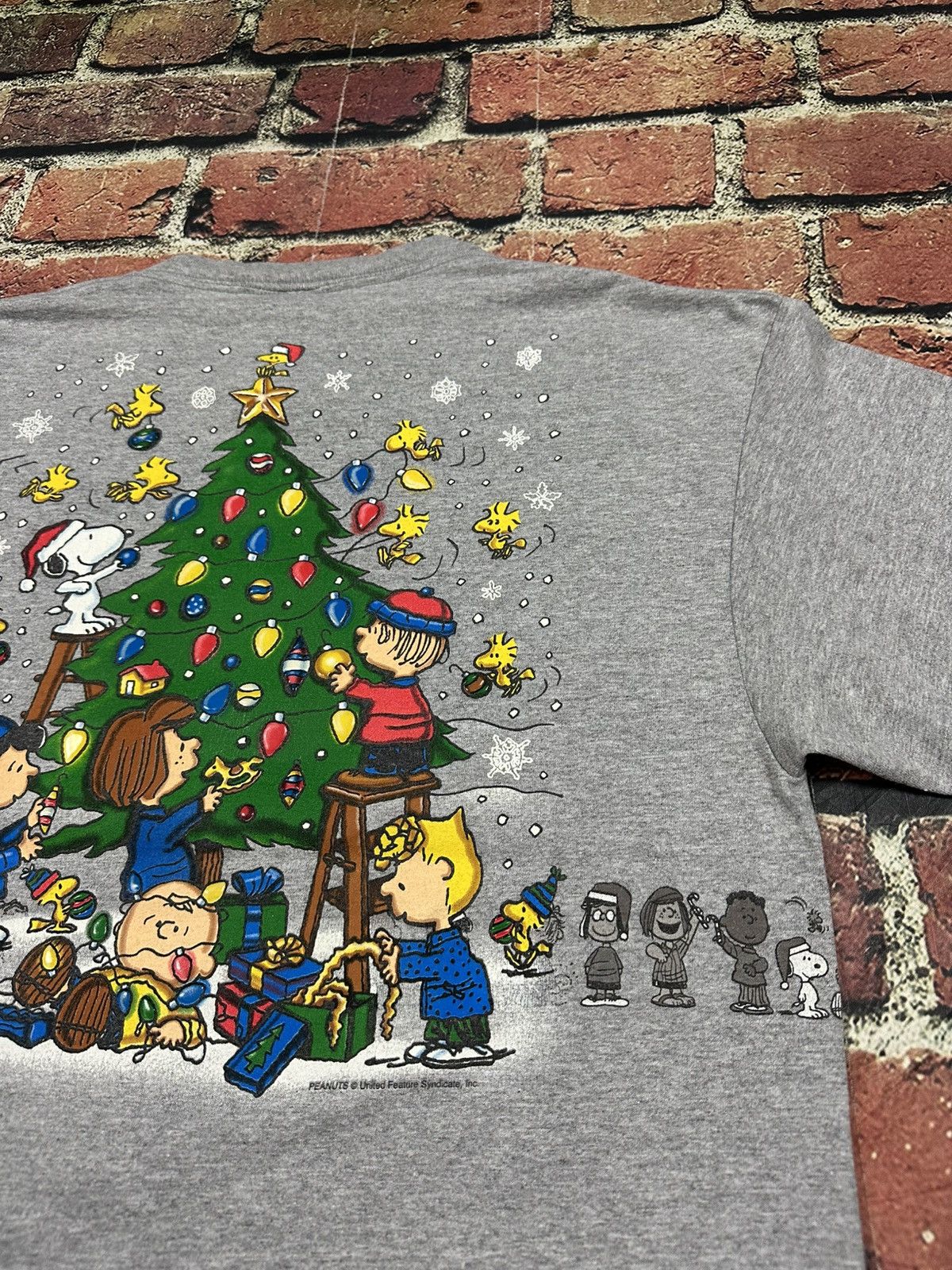 Peanuts Vintage Peanuts Snoopy Woodstock X-Mas T Shirt Santa Cartoon Size US L / EU 52-54 / 3 - 8 Thumbnail