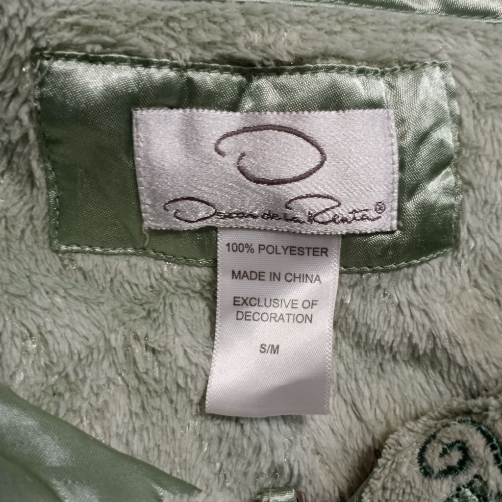 Oscar De La Renta Vintage Oscar Dela Renta Full Zip Night Robe Maxi Mint Green Size S / US 4 / IT 40 - 3 Thumbnail