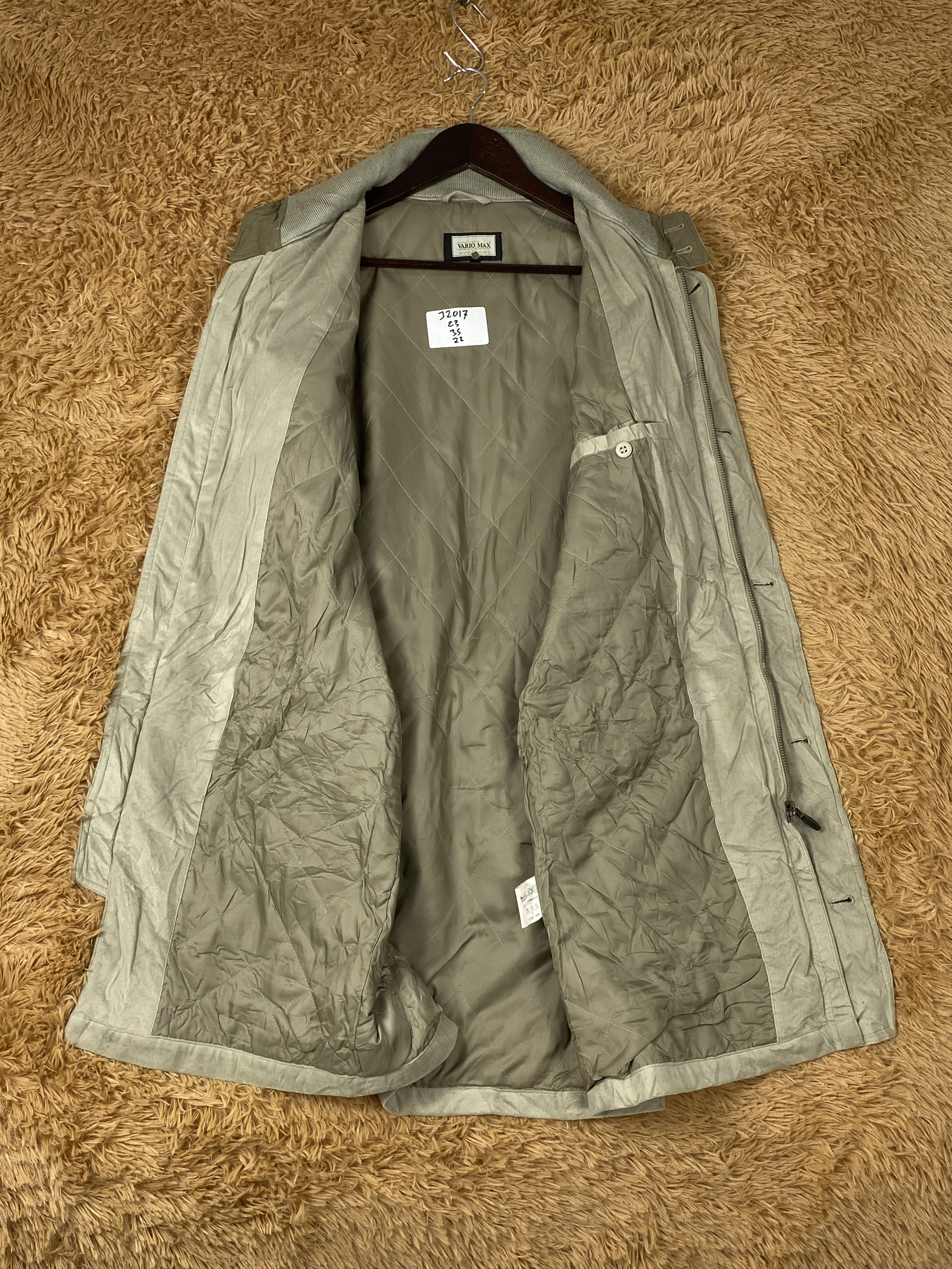 Japanese Brand Vintage Vario Max Quilted Lining Long Jacket J2017 Size US S / EU 44-46 / 1 - 9 Thumbnail