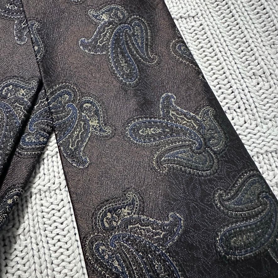 Alexander Julian Alexander Julian brown paisley silk tie Size ONE SIZE - 2 Thumbnail