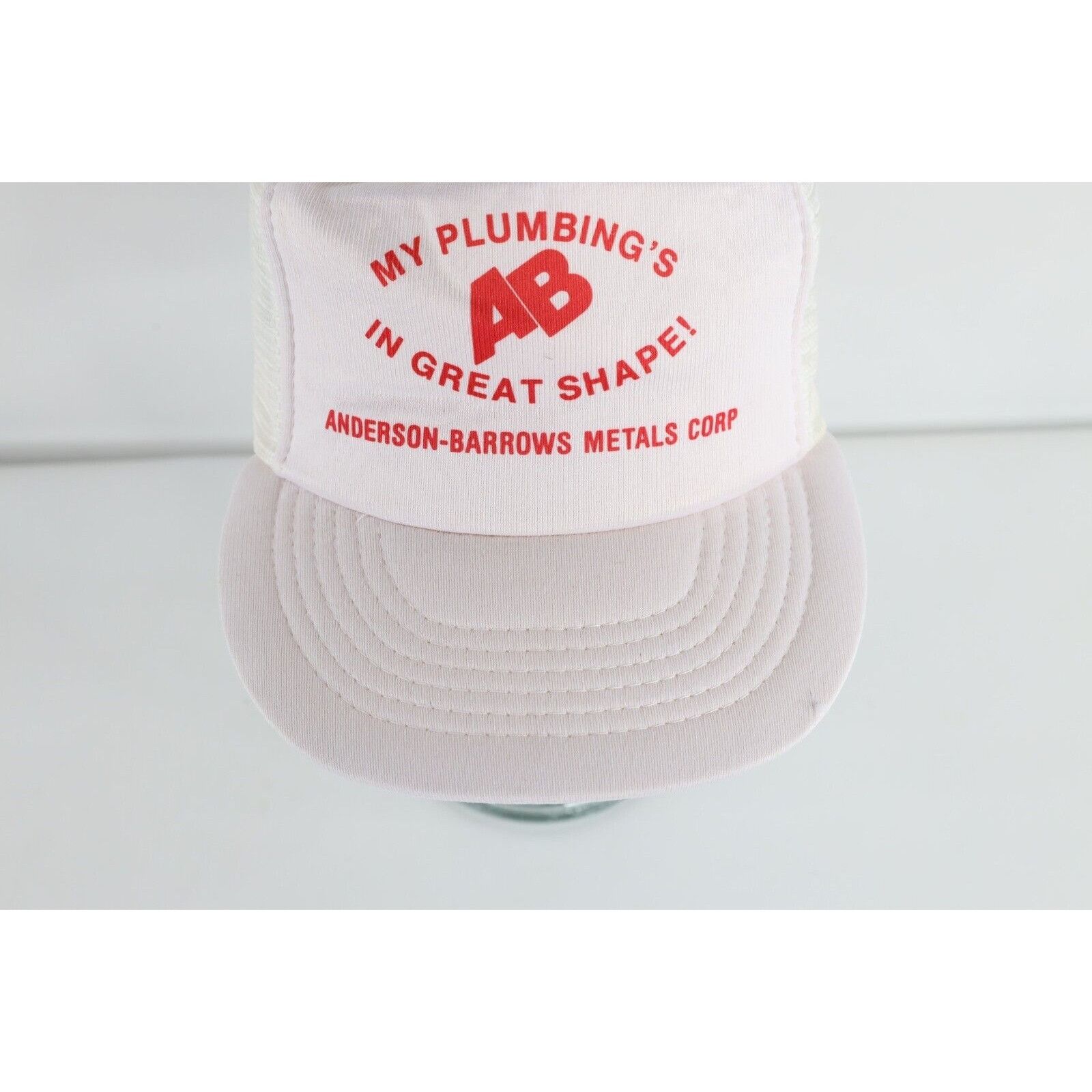 Vintage Vintage 80s Plumber My Plumbings In Great Shape Hat Size ONE SIZE - 2 Thumbnail