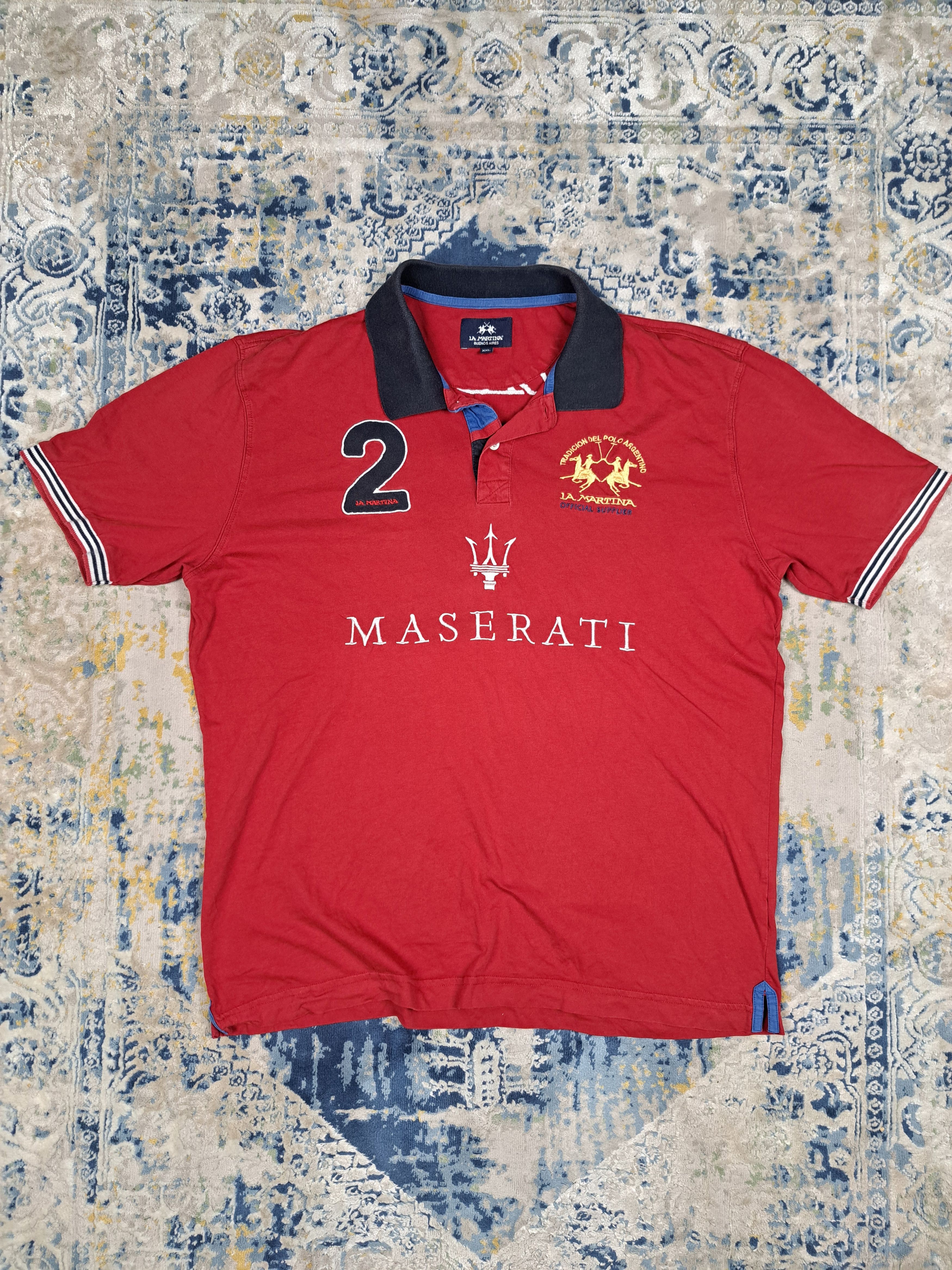 La Martina La Martina Maserati y2k Polo Shirt Luxury Car Drip Drain Size US XXL / EU 58 / 5 - 1 Thumbnail
