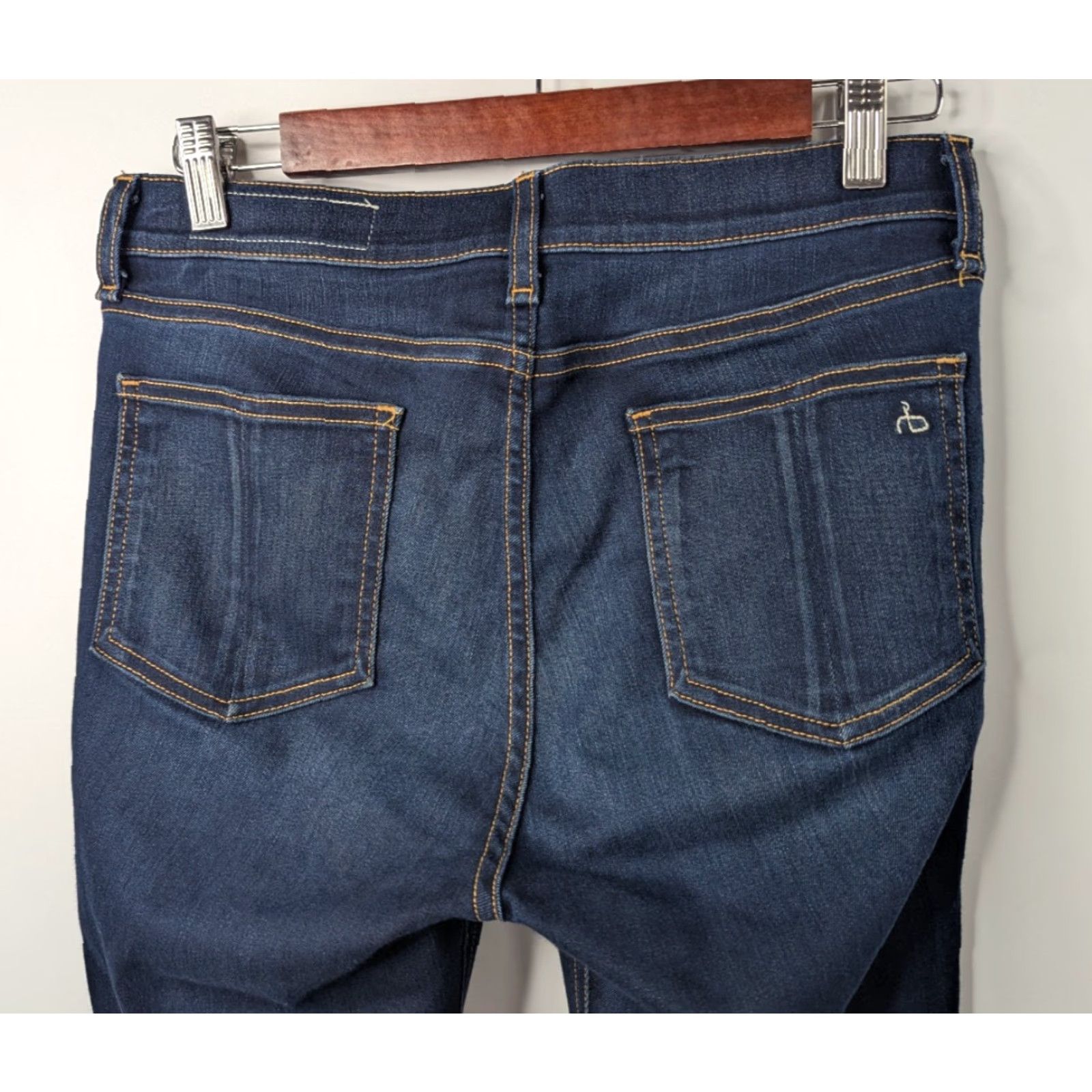 Rag & Bone rag & bone Jeans Blue Denim High Rise Skinny 28 Womens Class Regular Stretch Dark Wash 5-Pocket Bohemian City Festival Modern Size 28" / US 6 / IT 42 - 5 Thumbnail