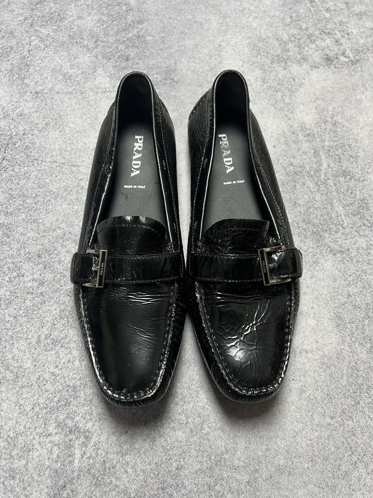Prada Vintage Prada Leather Loafers Black Size 39 Size US 6.5 / EU 39-40 - 1 Thumbnail