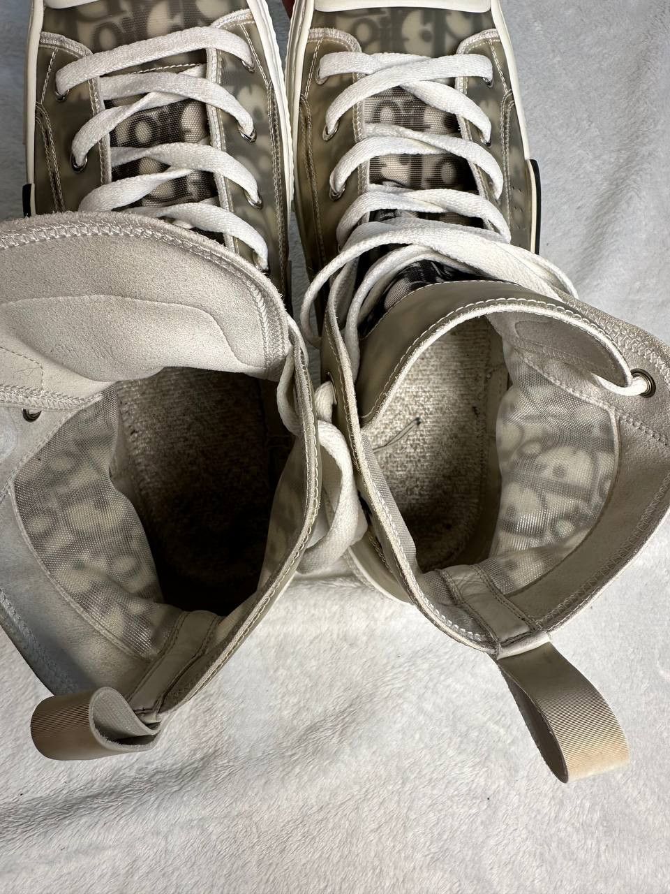 Dior Dior B23 High Dior Oblique White Black Size US 11 / EU 44 - 9 Thumbnail