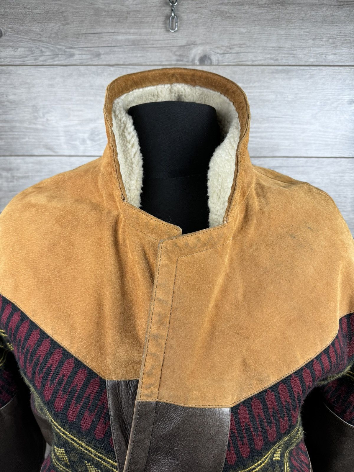 Unique warm rare vintage bomber jacket of the 80s from Skin