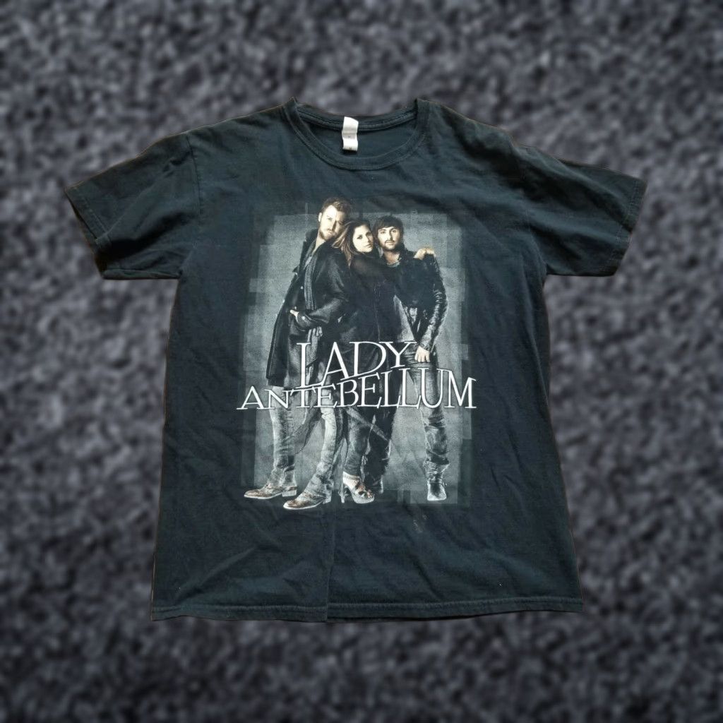 Gildan Mens M Lady Antebellum Need You Now 2010 Concert Tour Black T-Shirt Double Sided Graphic Tee Unisex Adults Crew Neck Short Sleeve Gildan Size M Size US M / EU 48-50 / 2 - 1 Thumbnail