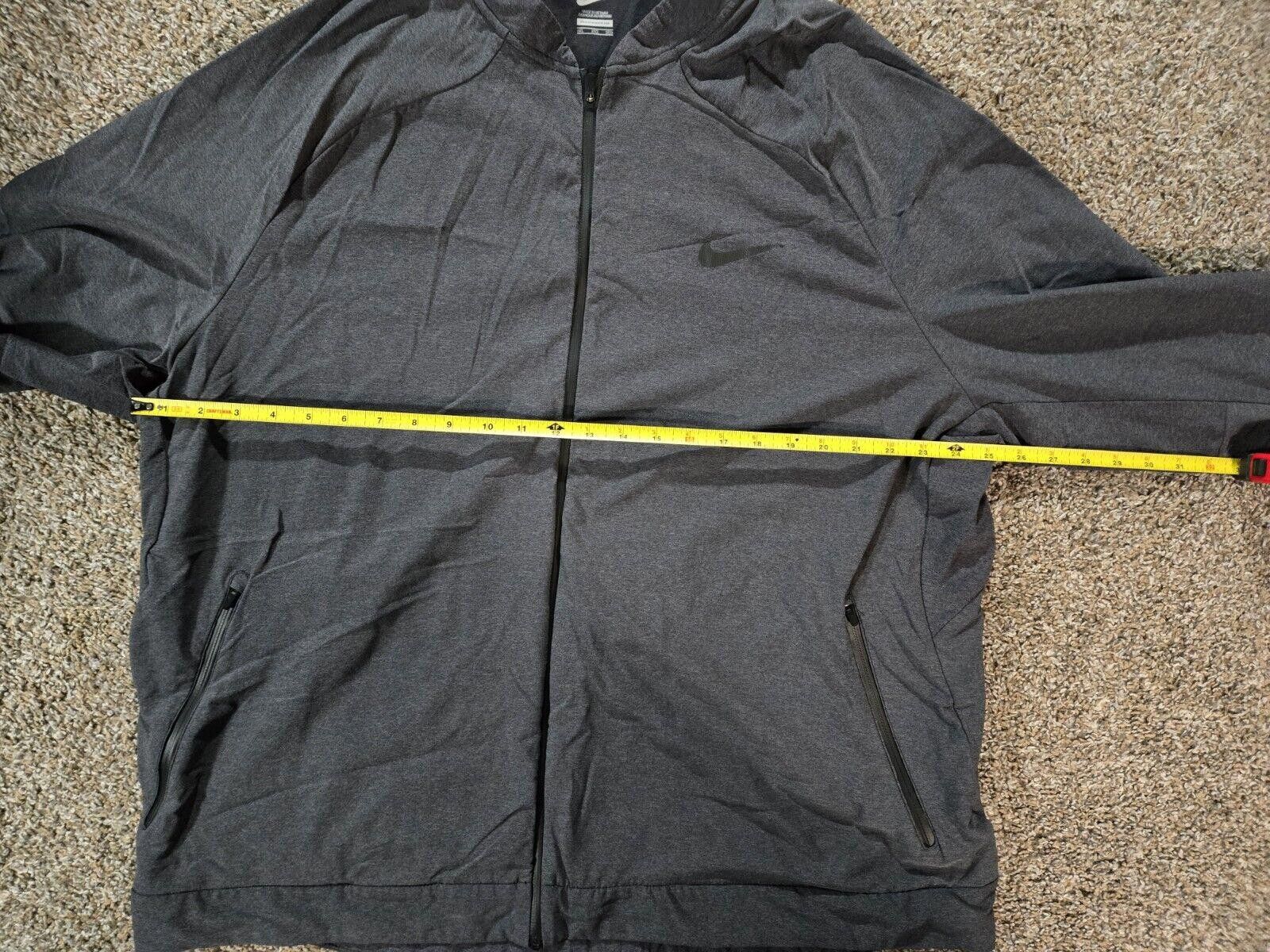 Nike Grey Nike 3XL Zip Up Jacket With Zip Pockets Size US XXL / EU 58 / 5 - 11 Thumbnail