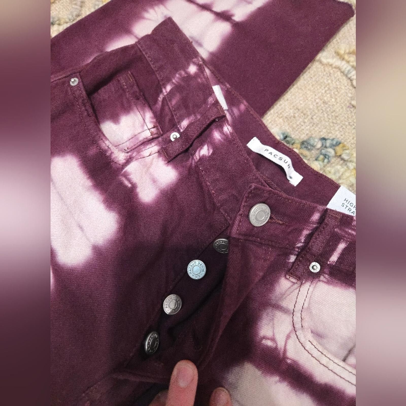 Pacsun Pacsun High Rise Straight Jean Size 25" / US 0 / IT 36 - 3 Thumbnail