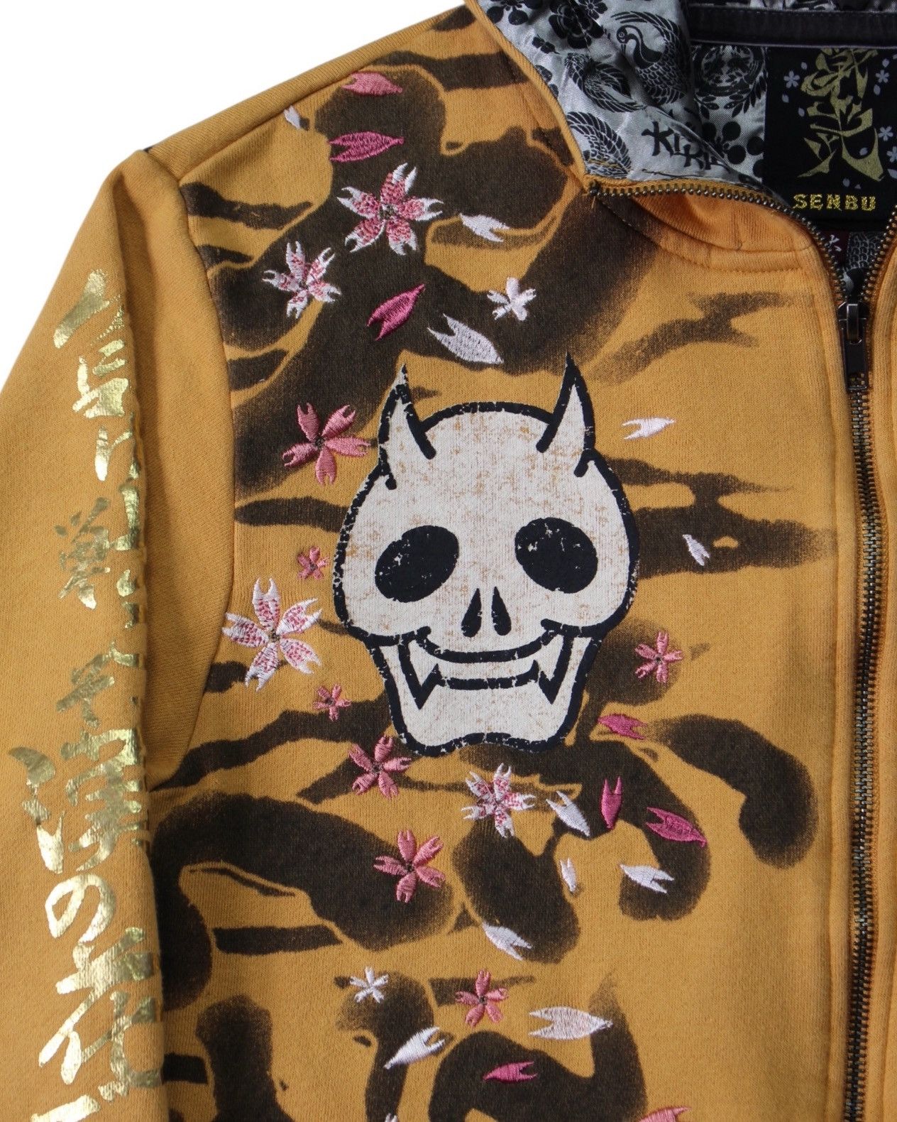 Hysteric Glamour 2000S SENBU JAPAN TIGER BLOSSOM ZIP UP HOODIE Size US L / EU 52-54 / 3 - 3 Thumbnail