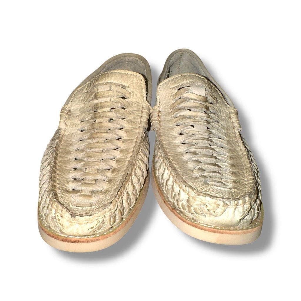 Sperry New Sperry Top Sider Distressed Off-White Woven Loafers Sz 8 Size US 8.5 / EU 41-42 - 3 Thumbnail