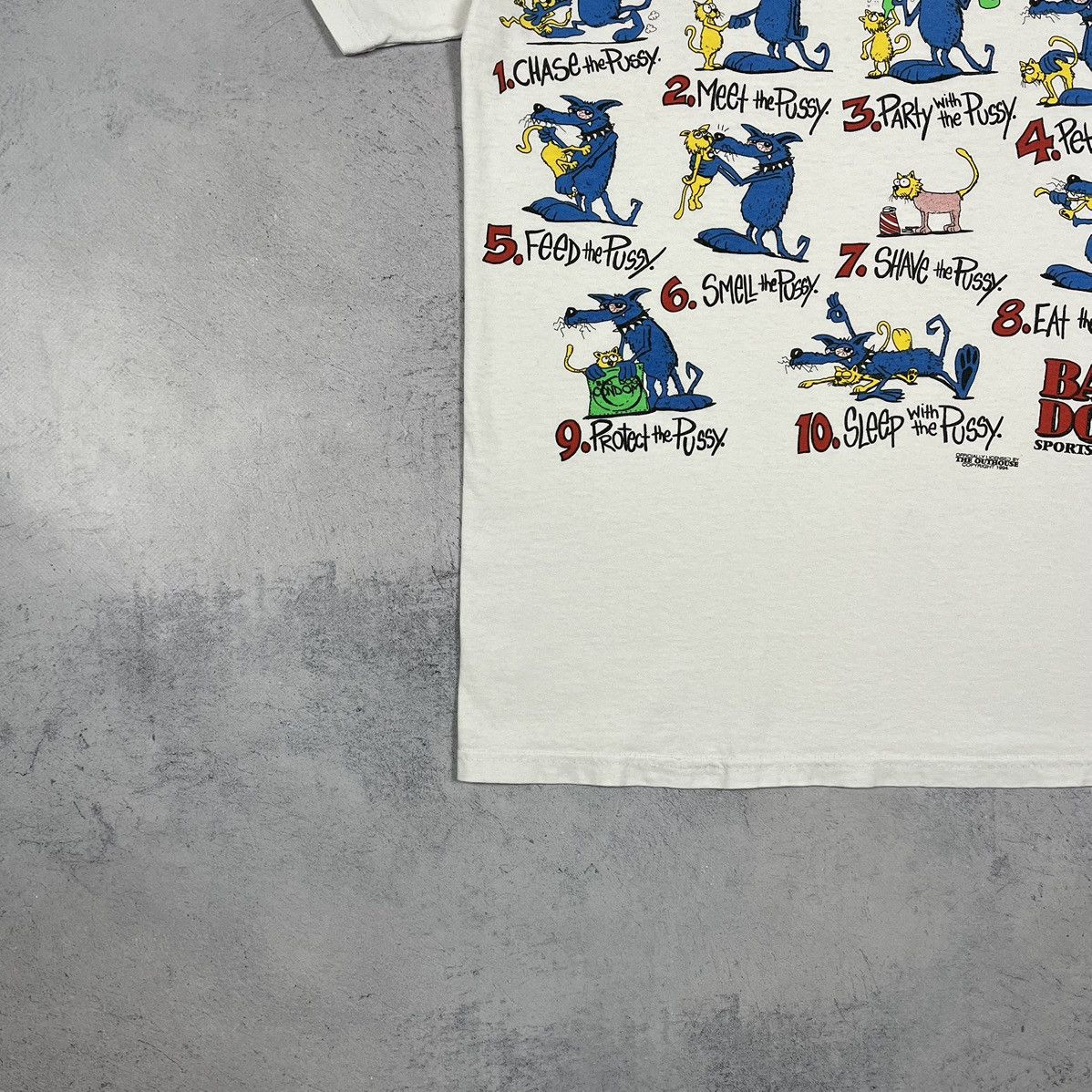 Vintage Vintage Bad Dog Top Ten List Dirty Humor T shirt 1994 Size US S / EU 44-46 / 1 - 5 Thumbnail
