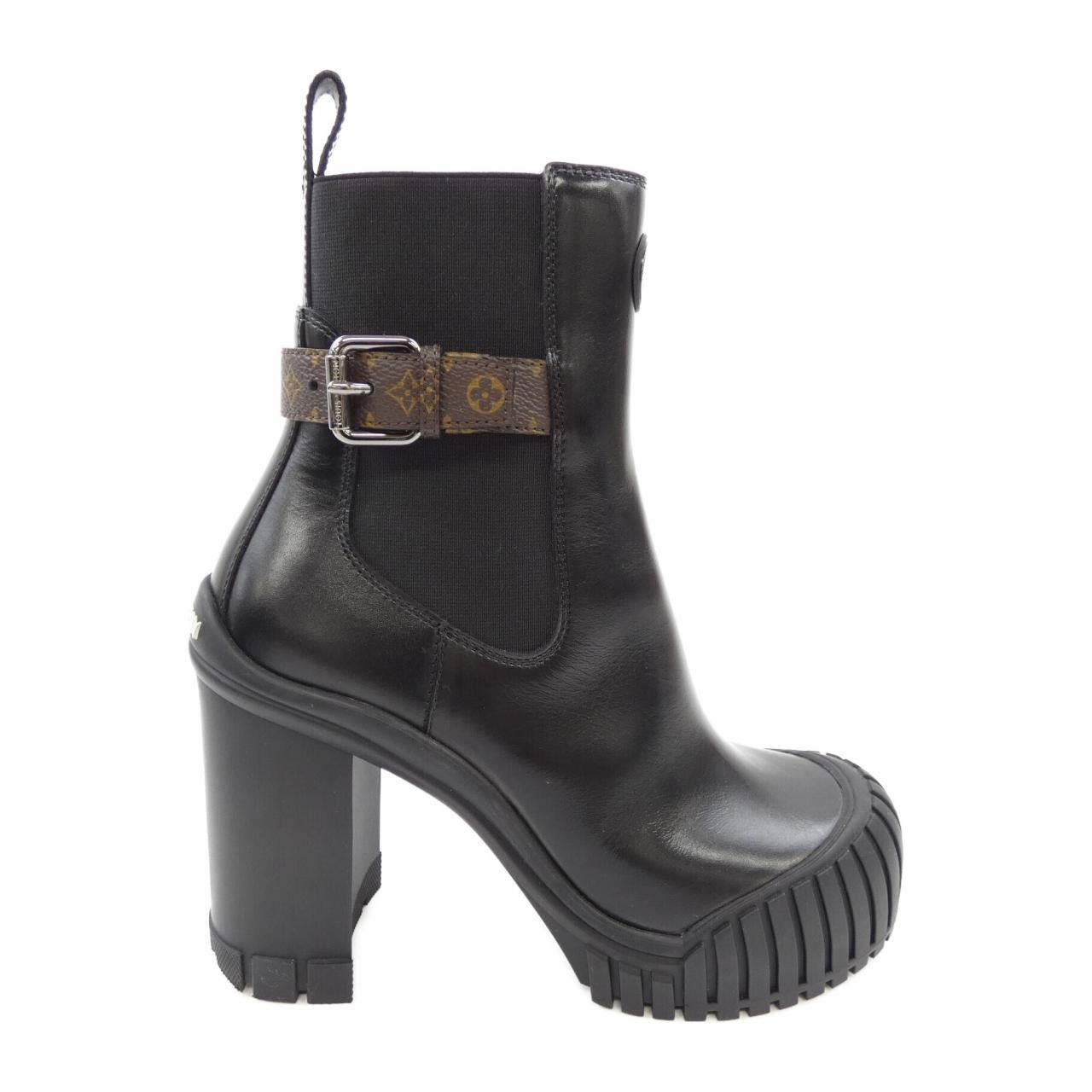 Louis Vuitton Louis Vuitton Louis Vuitton Ruby Calf Leather Boots Leather Shoes DUTY FREE for USA Size ONE SIZE - 1 Thumbnail