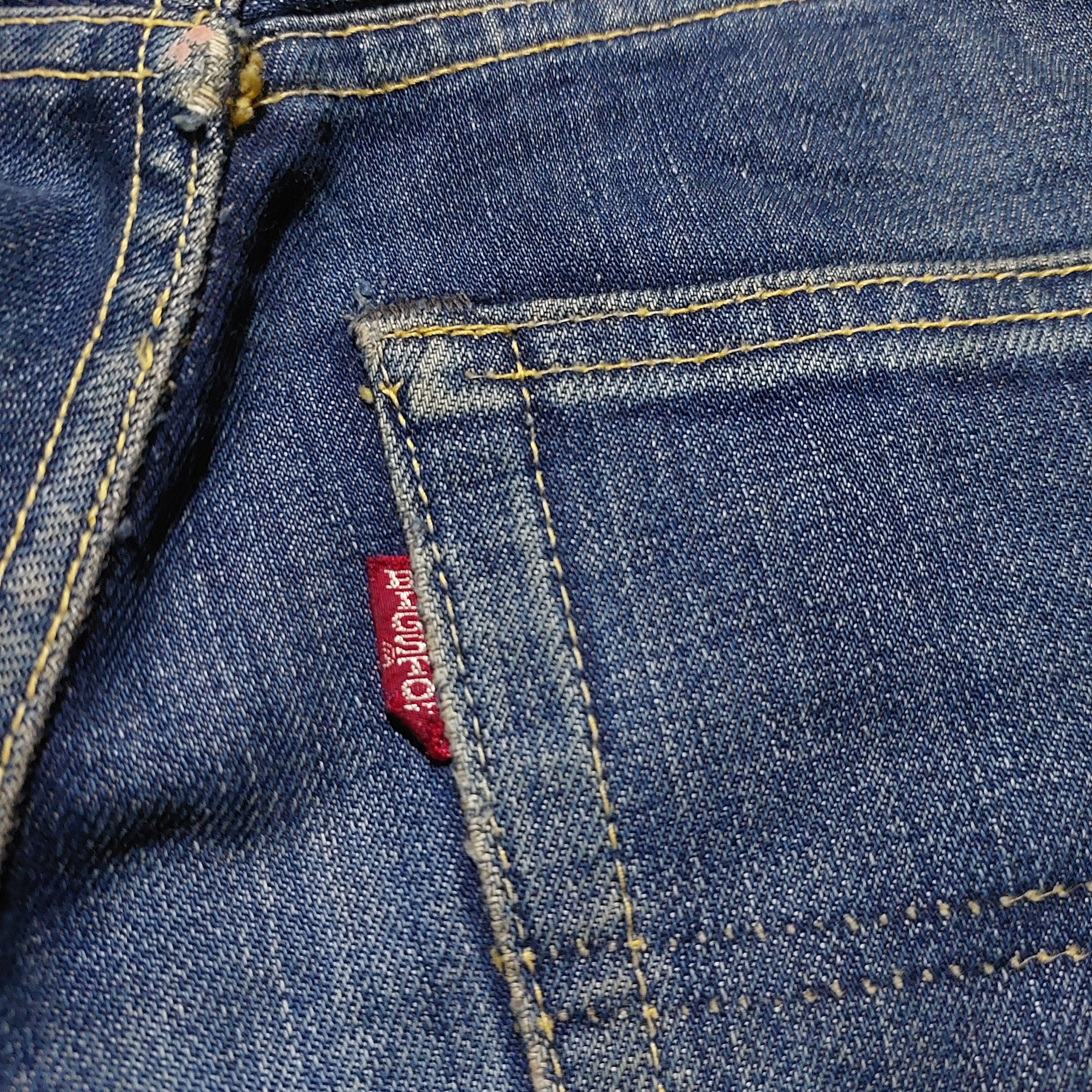 GOA Vintage Bigstone Genuine indigo denim bell bottom jeans Size US 28 / EU 44 - 9 Thumbnail