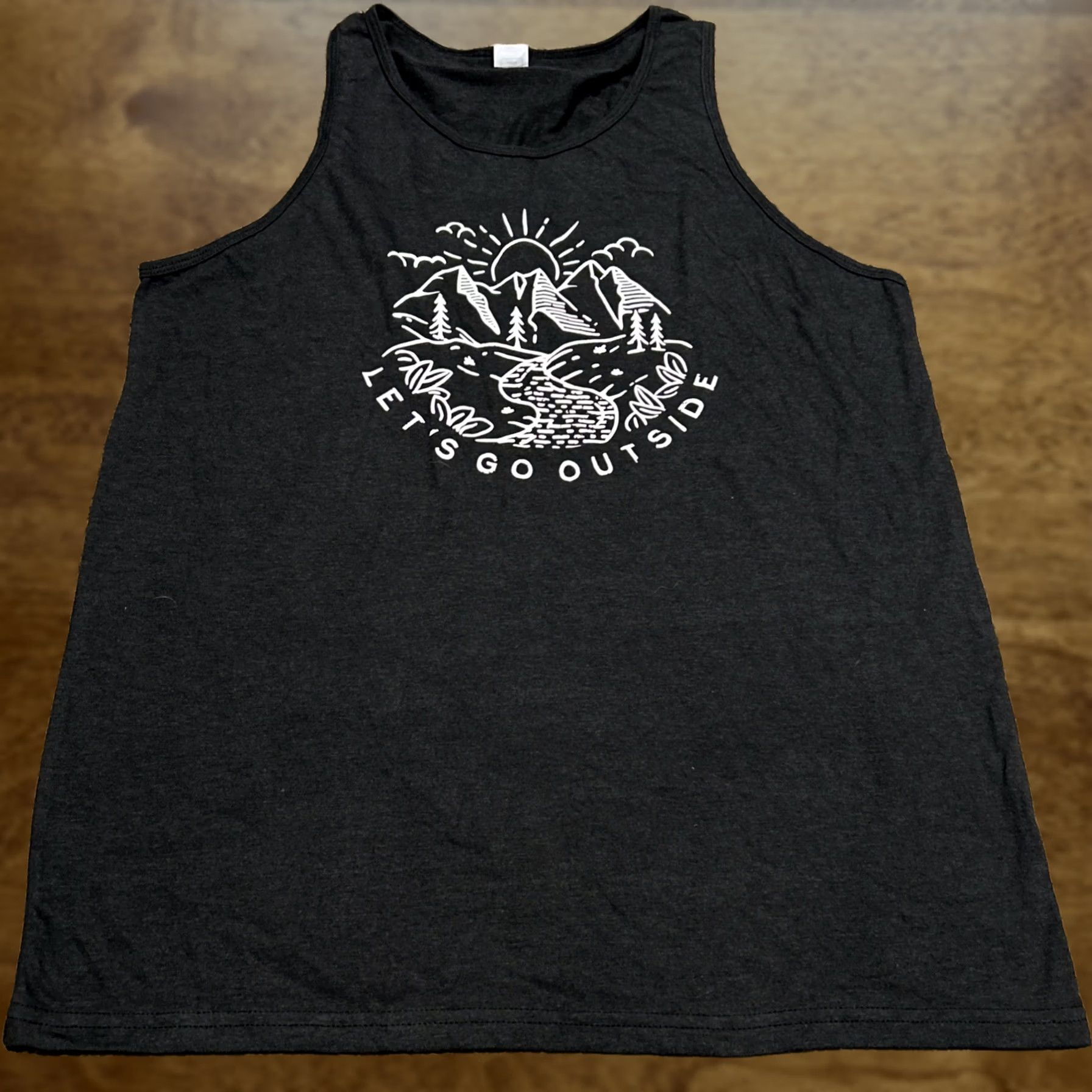 J Brand Goex Men’s Tank Shirt L Black “lets Go Outside” A34 Size US L / EU 52-54 / 3 - 1 Thumbnail