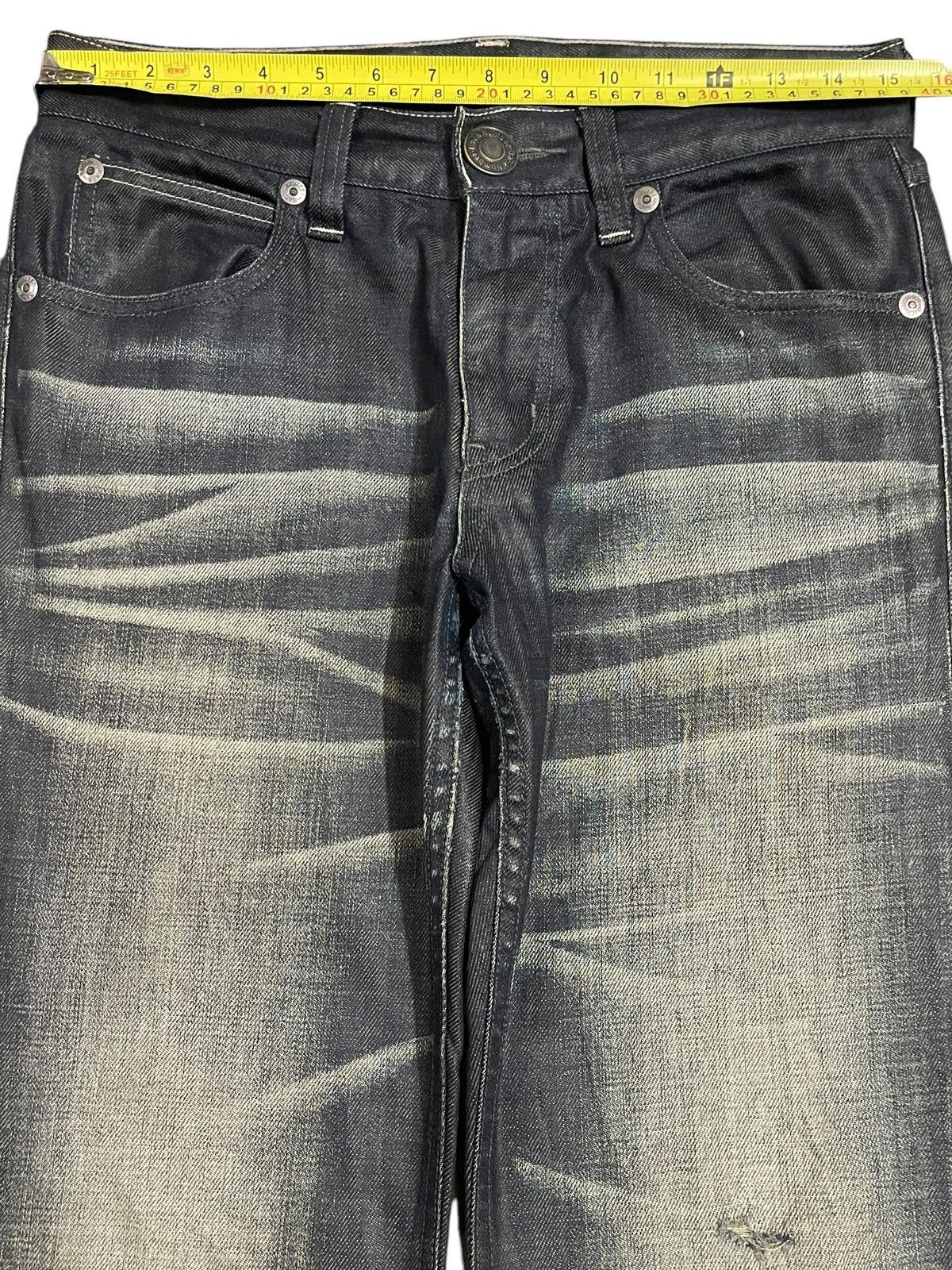 Japanese Brand Vintage Japanese Brand Mud Faded Wash Style Loose Jeans Size US 30 / EU 46 - 11 Thumbnail