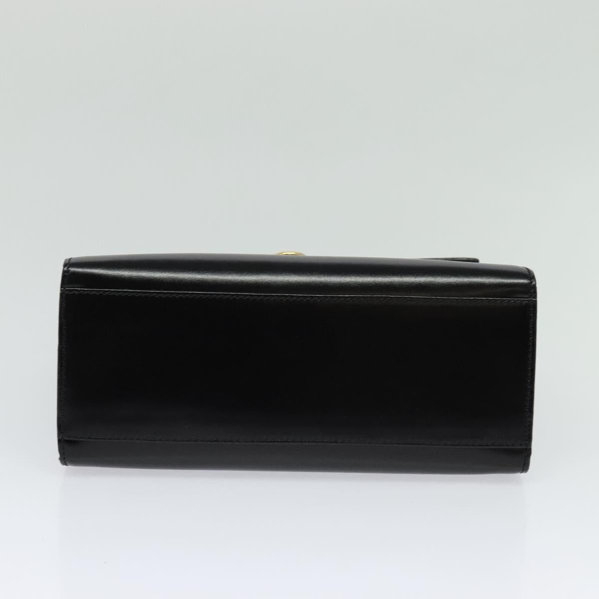 Celine CELINE Hand Bag Leather Black Gold Size ONE SIZE - 9 Thumbnail
