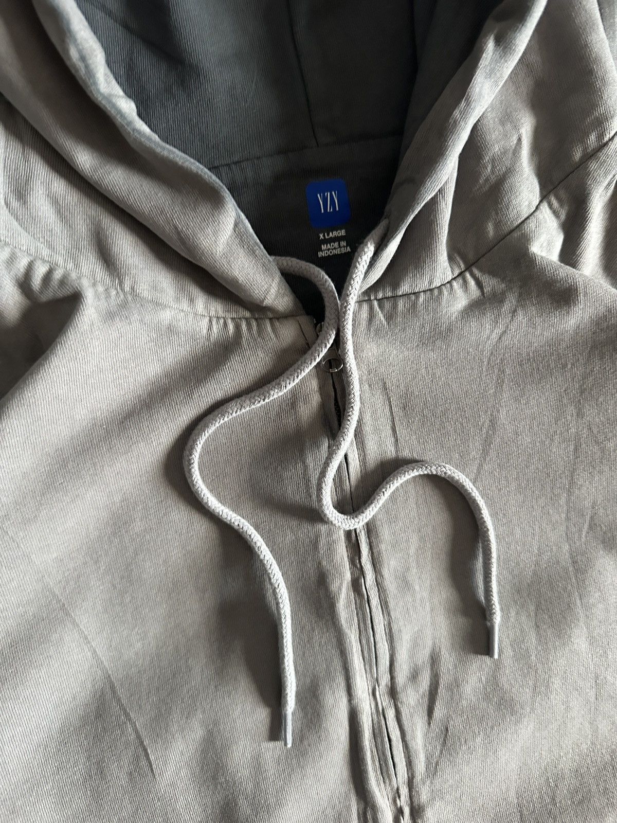 Gap × Kanye West × Yeezy Yeezy Gap Drawstring Zip Up Double Hoodie Boxy l Poetic Grey Size US XL / EU 56 / 4 - 3 Thumbnail