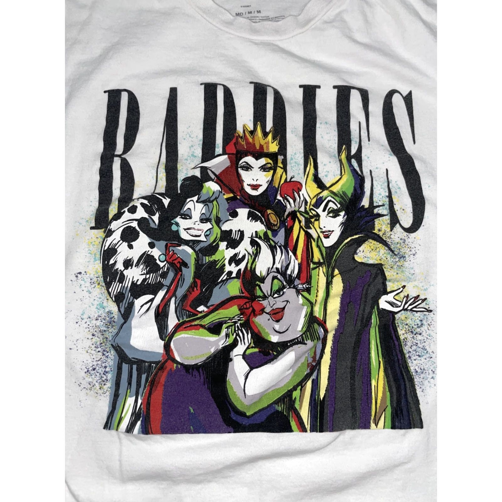 Disney Disney Villains T-Shirt Women M White Size M / US 6-8 / IT 42-44 - 2 Thumbnail
