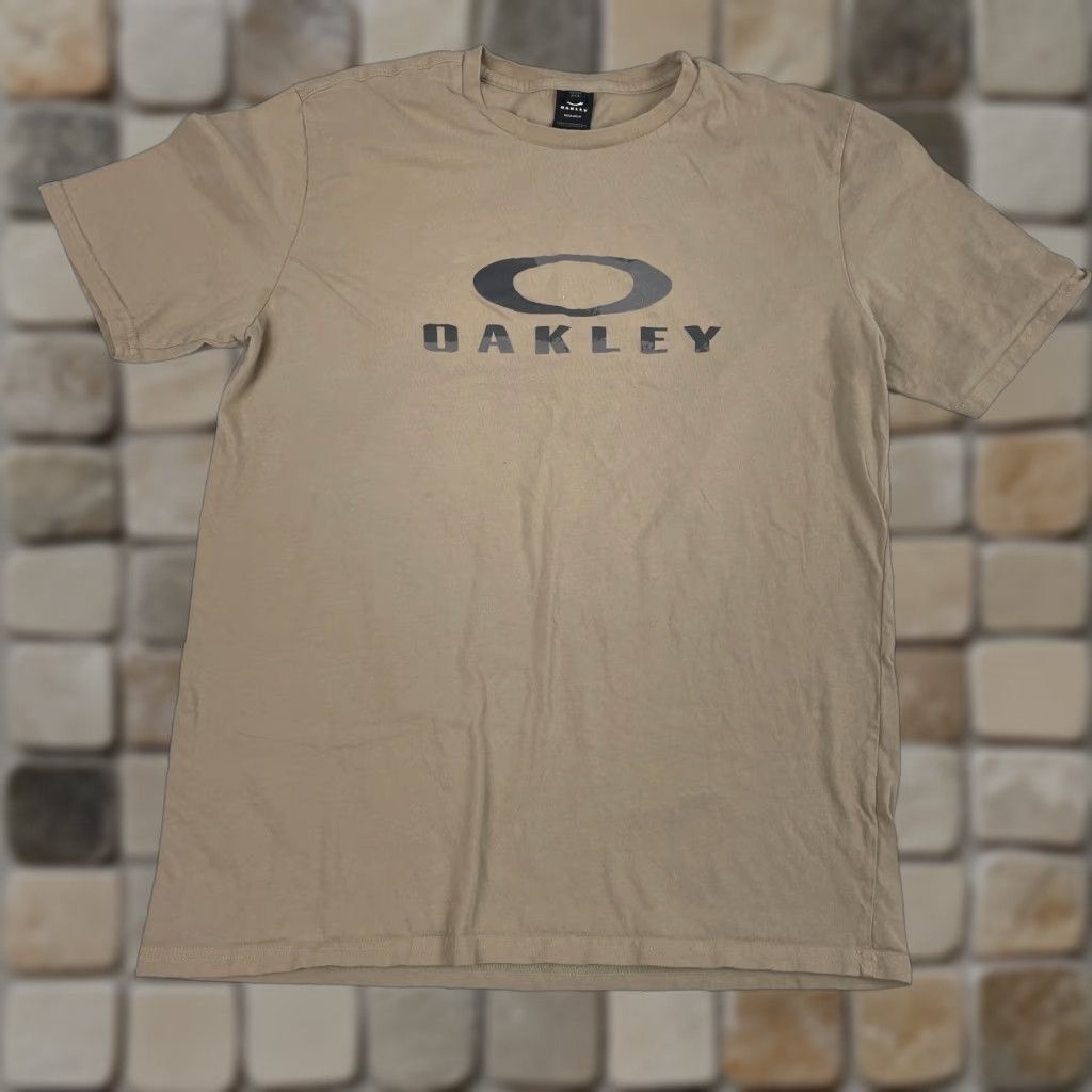 Oakley Oakley Shirt Men Large Beige Short Sleeve Skater Logo T-Shirt Size US L / EU 52-54 / 3 - 1 Thumbnail
