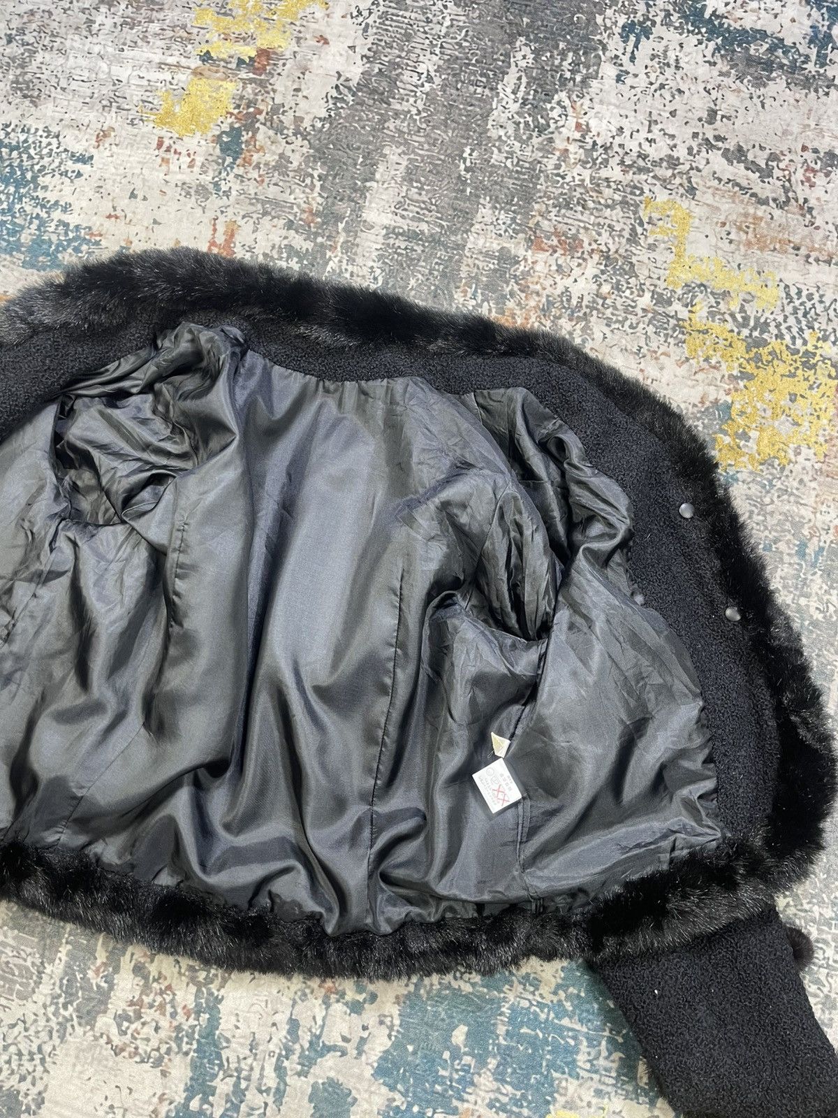 Japanese Brand Boucle Plush Fur Trim Scattered Pom-Poms Jacket Size L / US 10 / IT 46 - 7 Thumbnail