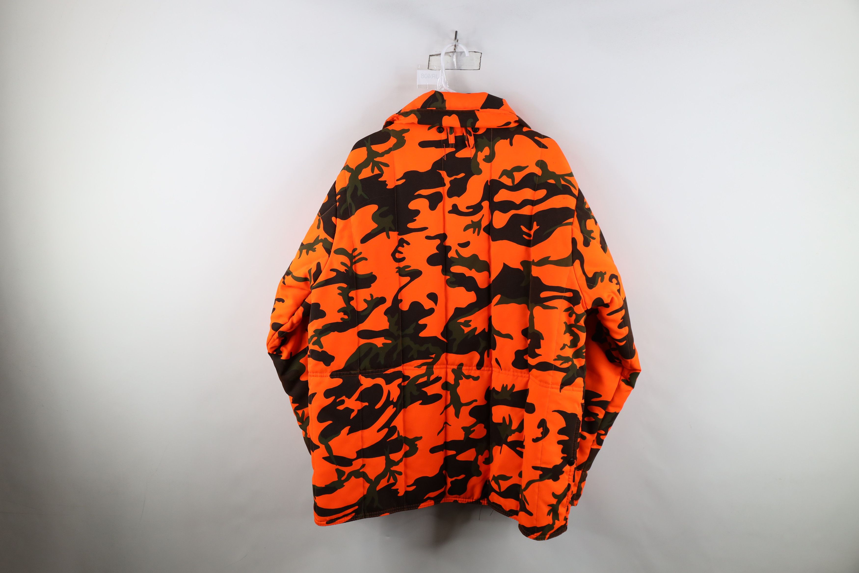Vintage Vintage 90s Streetwear Hunting Jacket Blazer Orange USA Size US XL / EU 56 / 4 - 13 Thumbnail