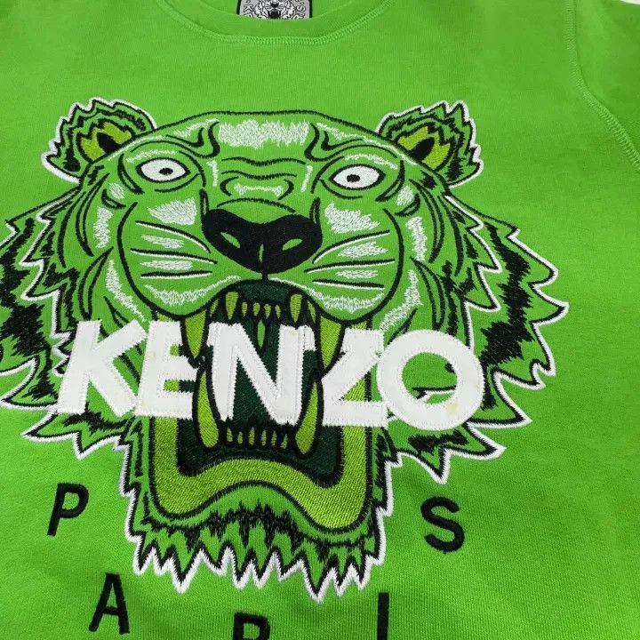 Kenzo Kenzo Casual Green Tiger Graphic Sweatshirt -2507 Size US M / EU 48-50 / 2 - 6 Thumbnail