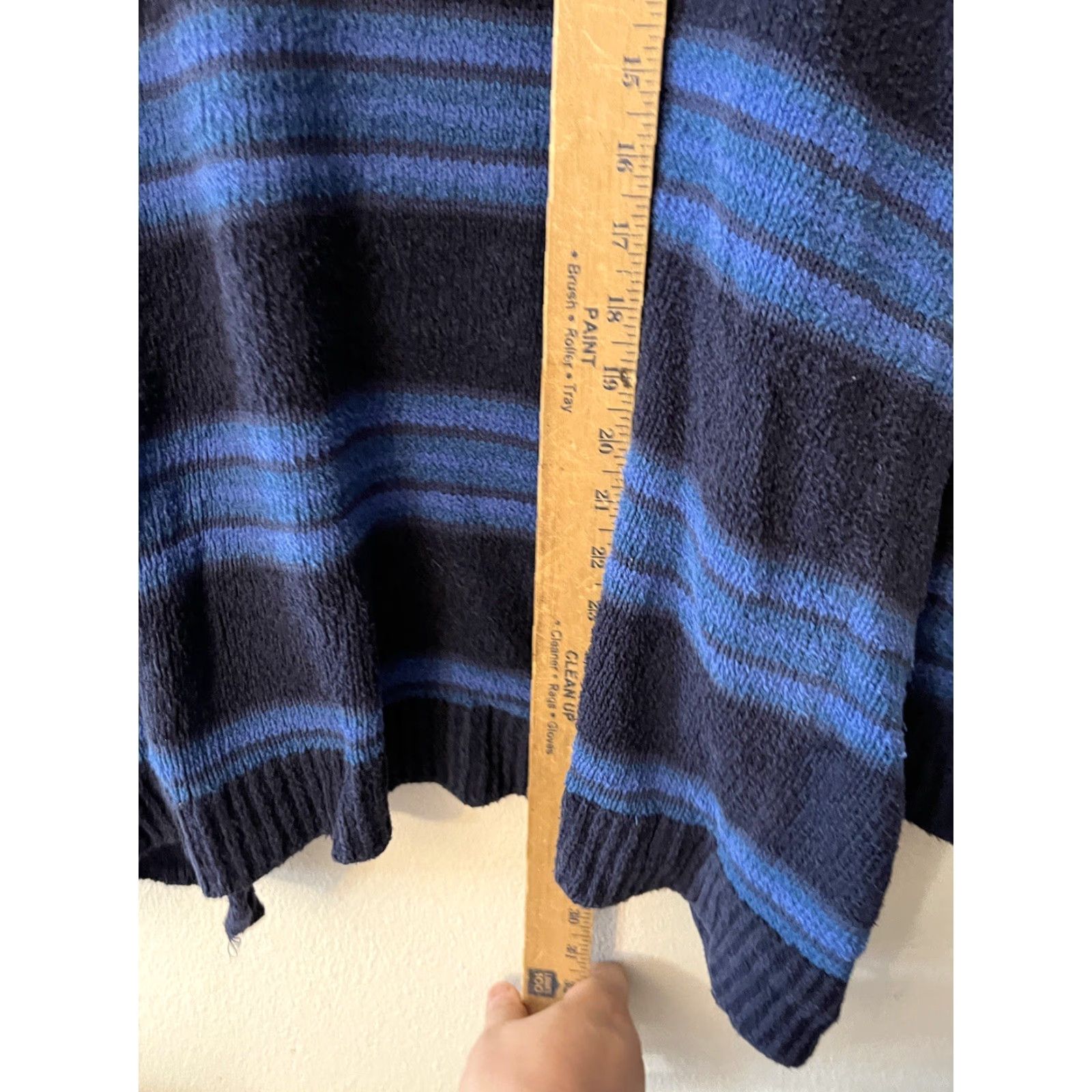 Gap Gap Cardigan Women’s XS Blue Striped Open Front Short Sleeve Knit Sweater Size XS / US 0-2 / IT 36-38 - 4 Thumbnail