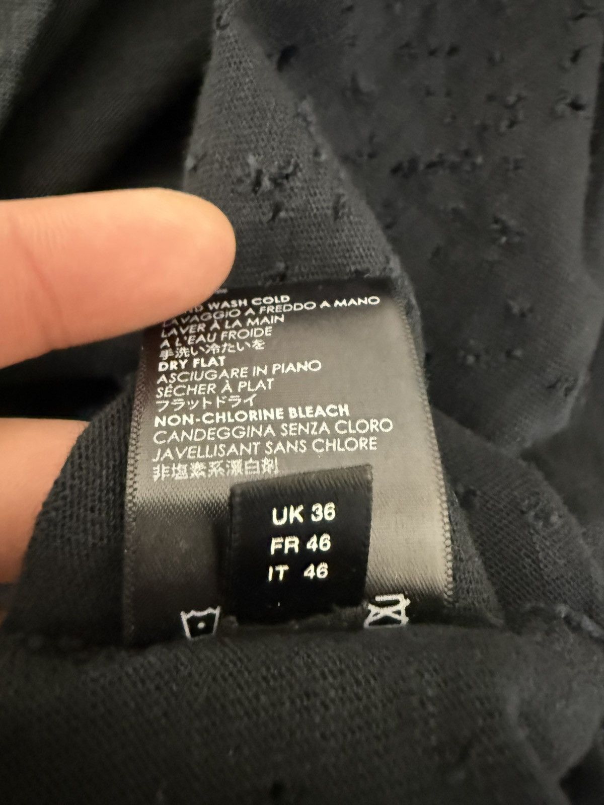 Amiri Black Bullet hole amiri Size US S / EU 44-46 / 1 - 6 Thumbnail