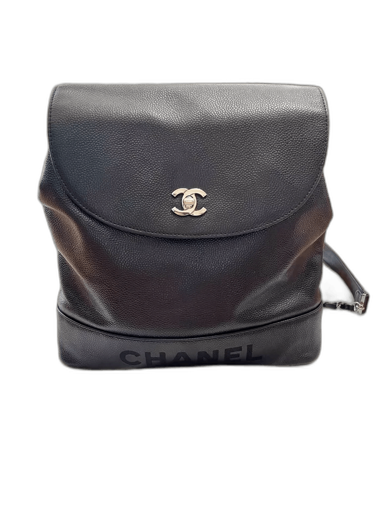 Chanel Chanel Black Caviar Leather Backpack Size ONE SIZE - 1 Thumbnail