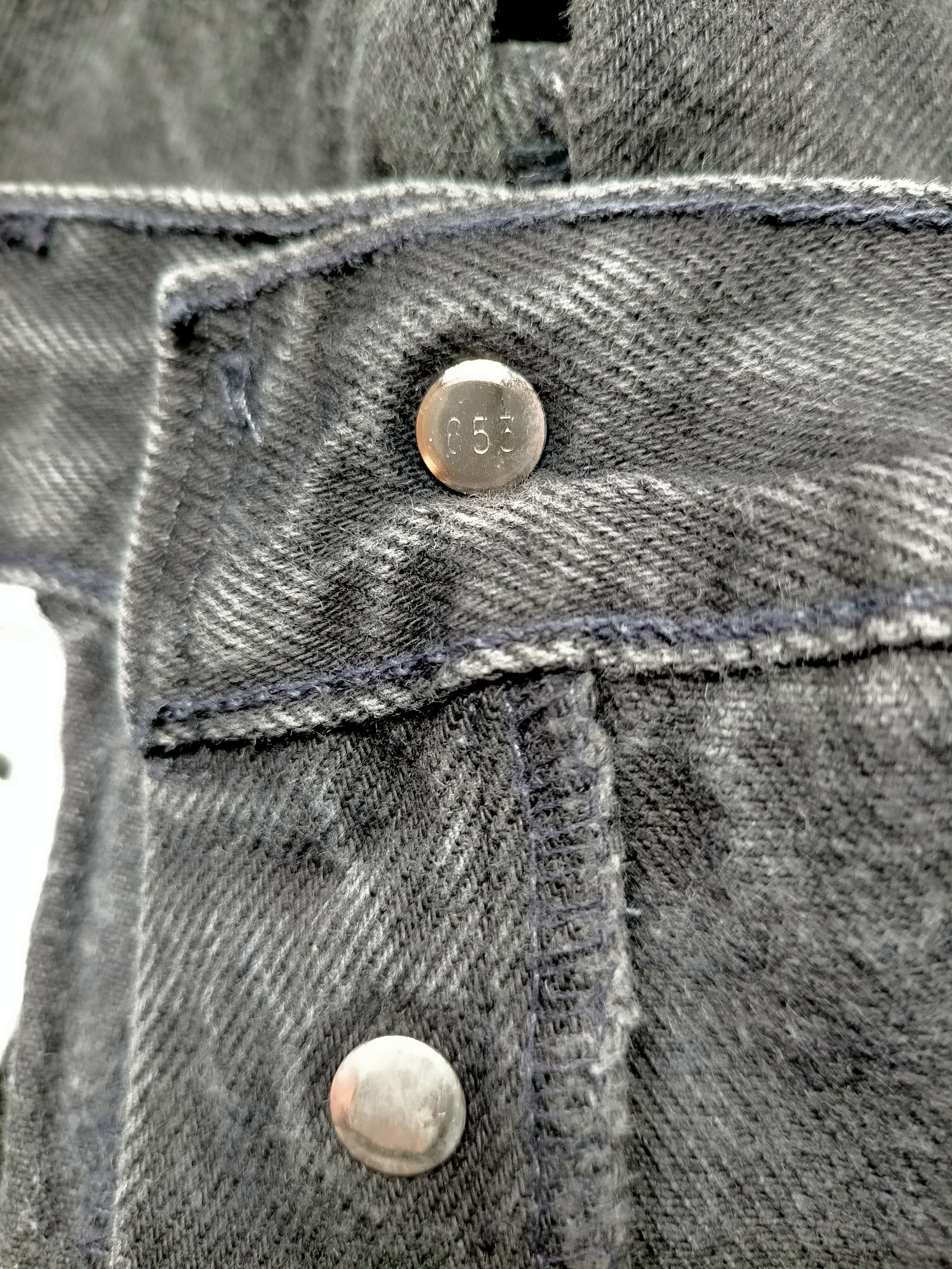 Levi's Vintage 80s-90s Levis Super Black Usa Painted Denim Size US 32 / EU 48 - 18 Thumbnail