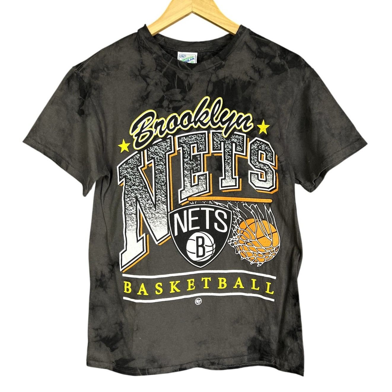 47 Brand Men's 47 Brand Tubular Retro Brooklyn Nets Black T-Shirt - M Size US M / EU 48-50 / 2 - 1 Thumbnail
