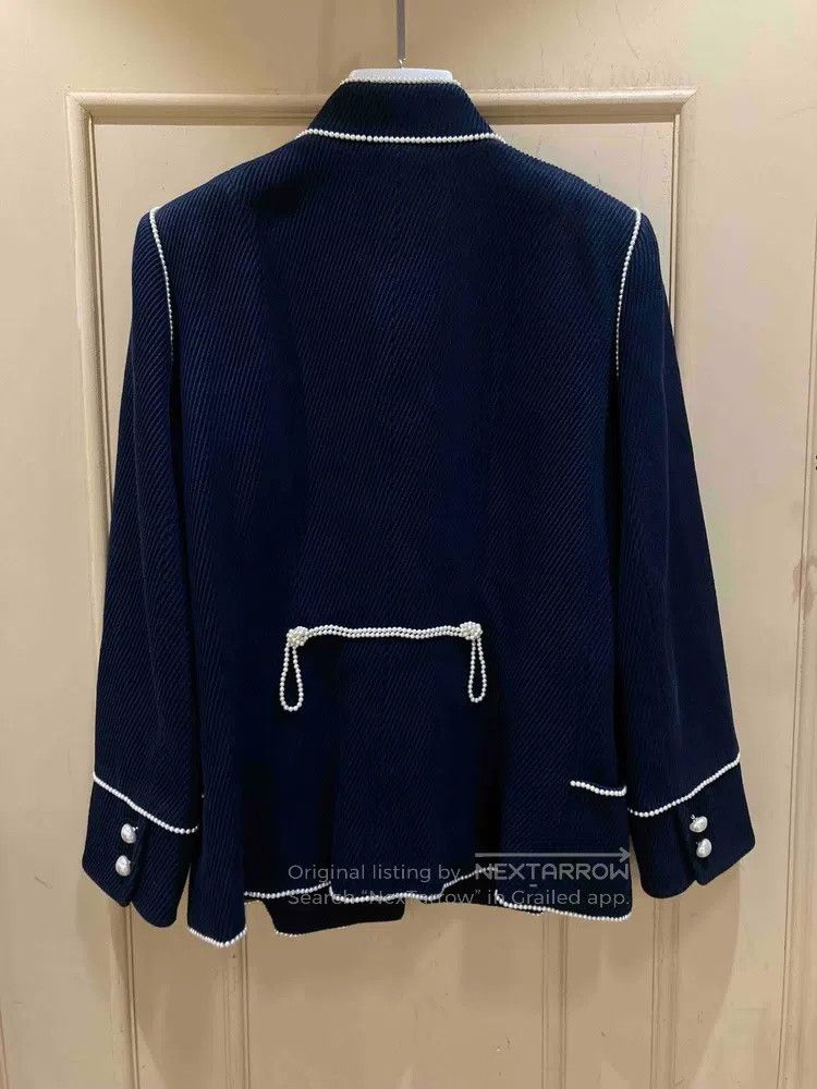 Chanel Chanel 09p Pearl buckle Tibetan green stand-up collar jack Size M / US 6-8 / IT 42-44 - 5 Thumbnail