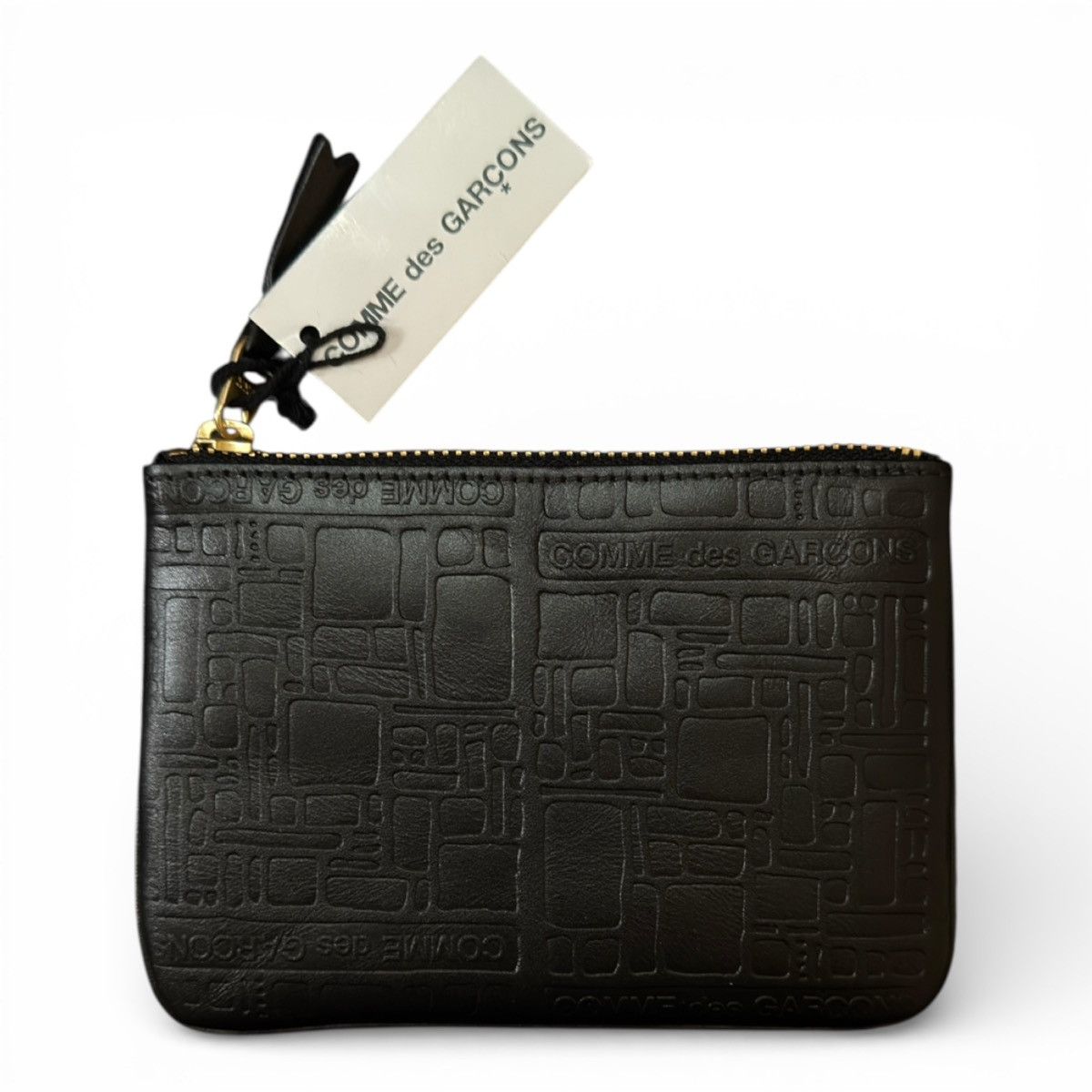 Comme des Garcons COMME DES GARÇONS EMBOSSED LOGOTYPE ZIP POUCH Size ONE SIZE - 1 Thumbnail