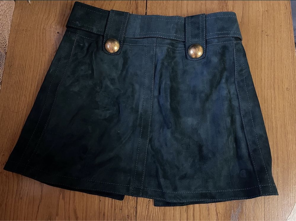 Gucci Gucci Vintage Tom Ford Suede Leather Skirt Size 27" / US 4 / IT 40 - 5 Thumbnail
