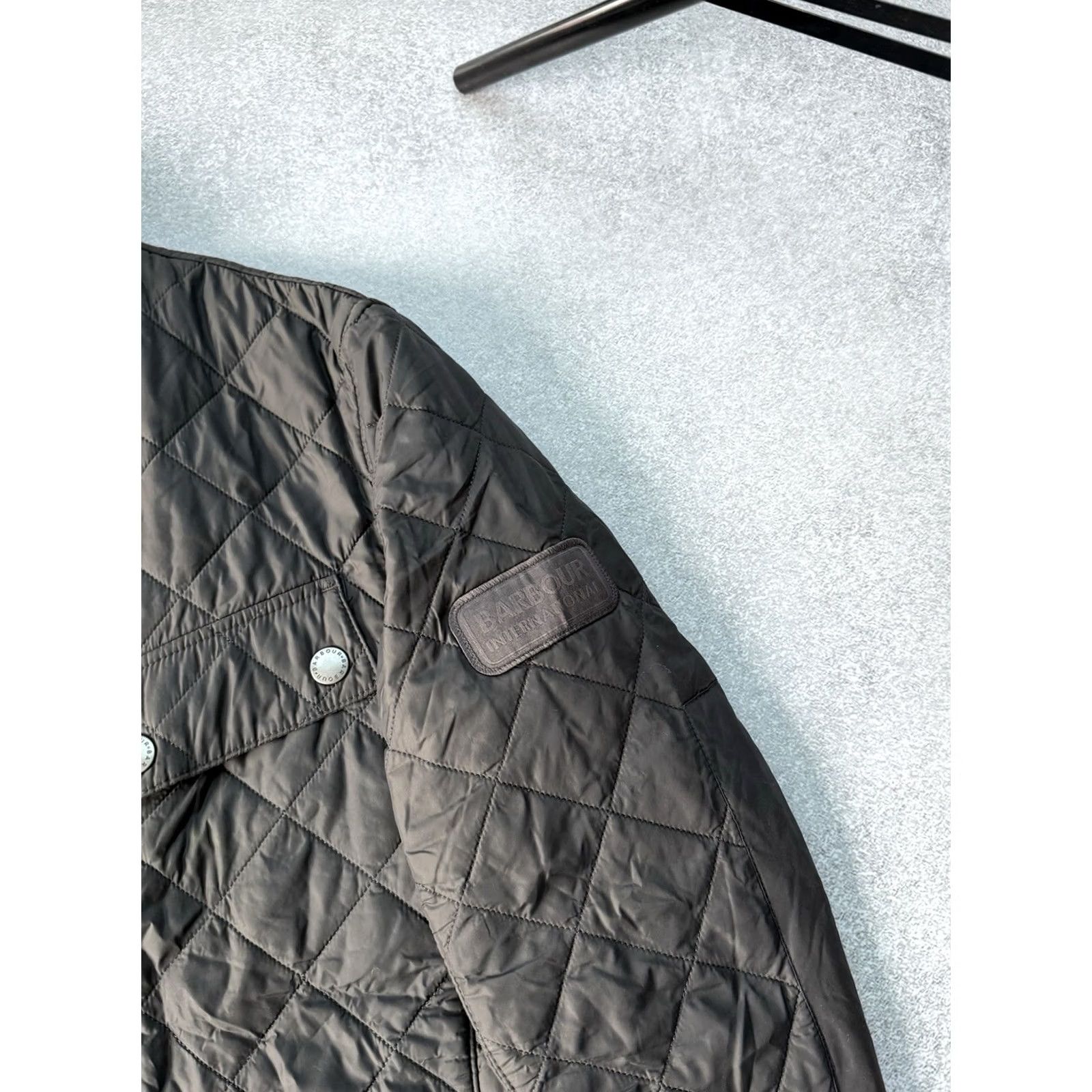 Barbour Barbour Barbour Axel Jacket Mens Quilted Gray M Motorcycle Casual Biker 90s Y2K Outdoor Designer Style Jacket Size US M / EU 48-50 / 2 - 6 Thumbnail