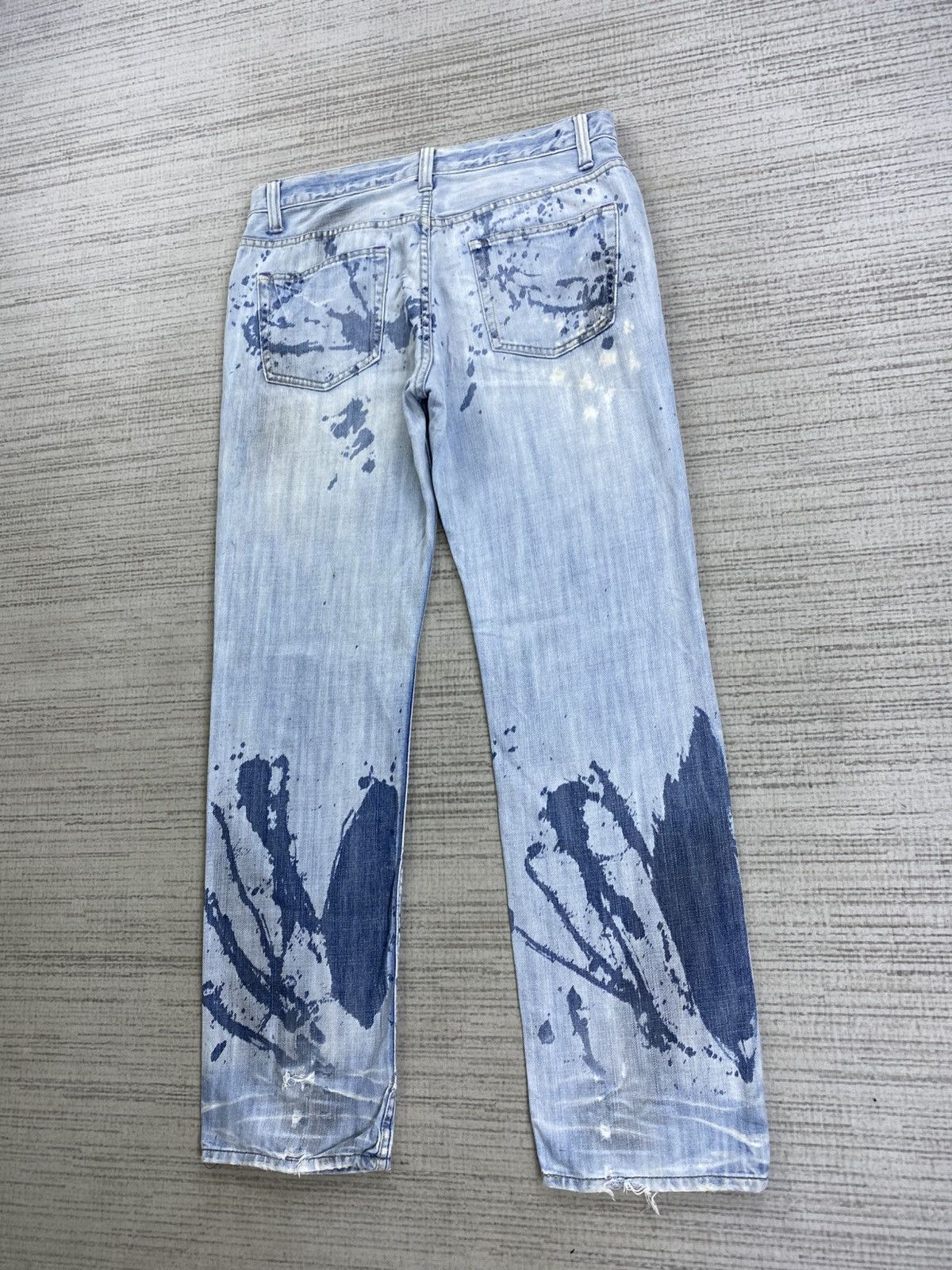 Takeo Kikuchi Vintage Takeo Kikuchi Bleach Splatter Paint Denim Pants Size US 32 / EU 48 - 9 Thumbnail