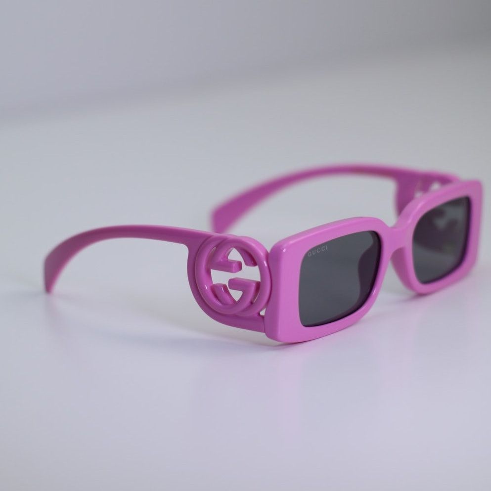 Gucci NEW Gucci Sunglasses GG1325S 006 Pink Grey Unisex Authentic Size ONE SIZE - 4 Thumbnail