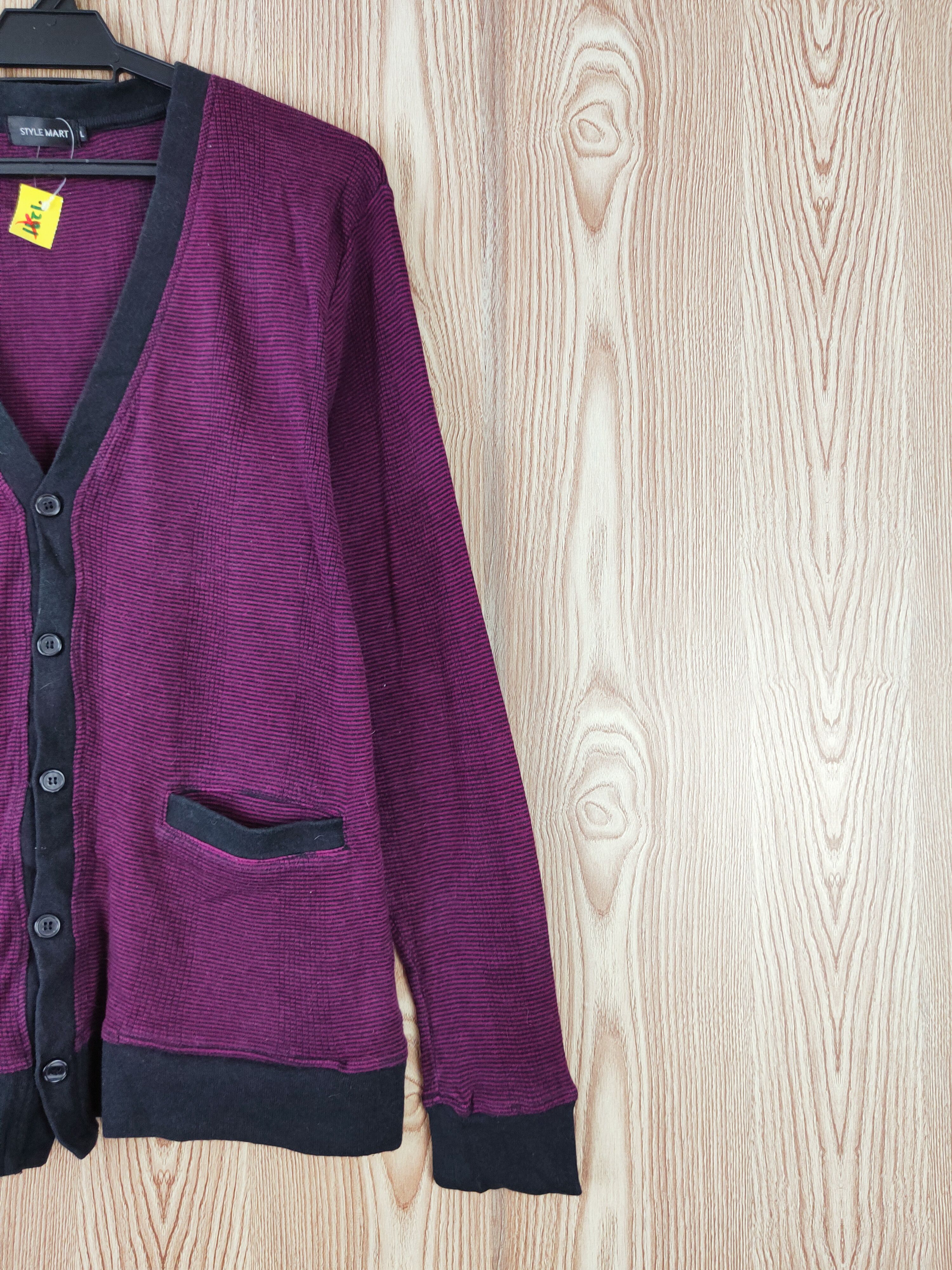 Japanese Brand × Vintage Style Mart Purple Knitwear Cardigan #W870 Size L / US 10 / IT 46 - 5 Thumbnail