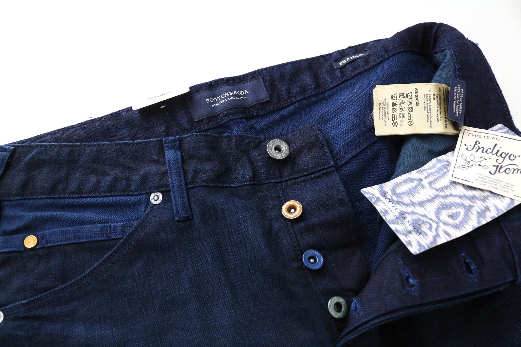 Scotch & Soda PHAIDON W29/L34 Slim Dark Blue Stretch Jeans 74061 Size US 29 - 3 Thumbnail