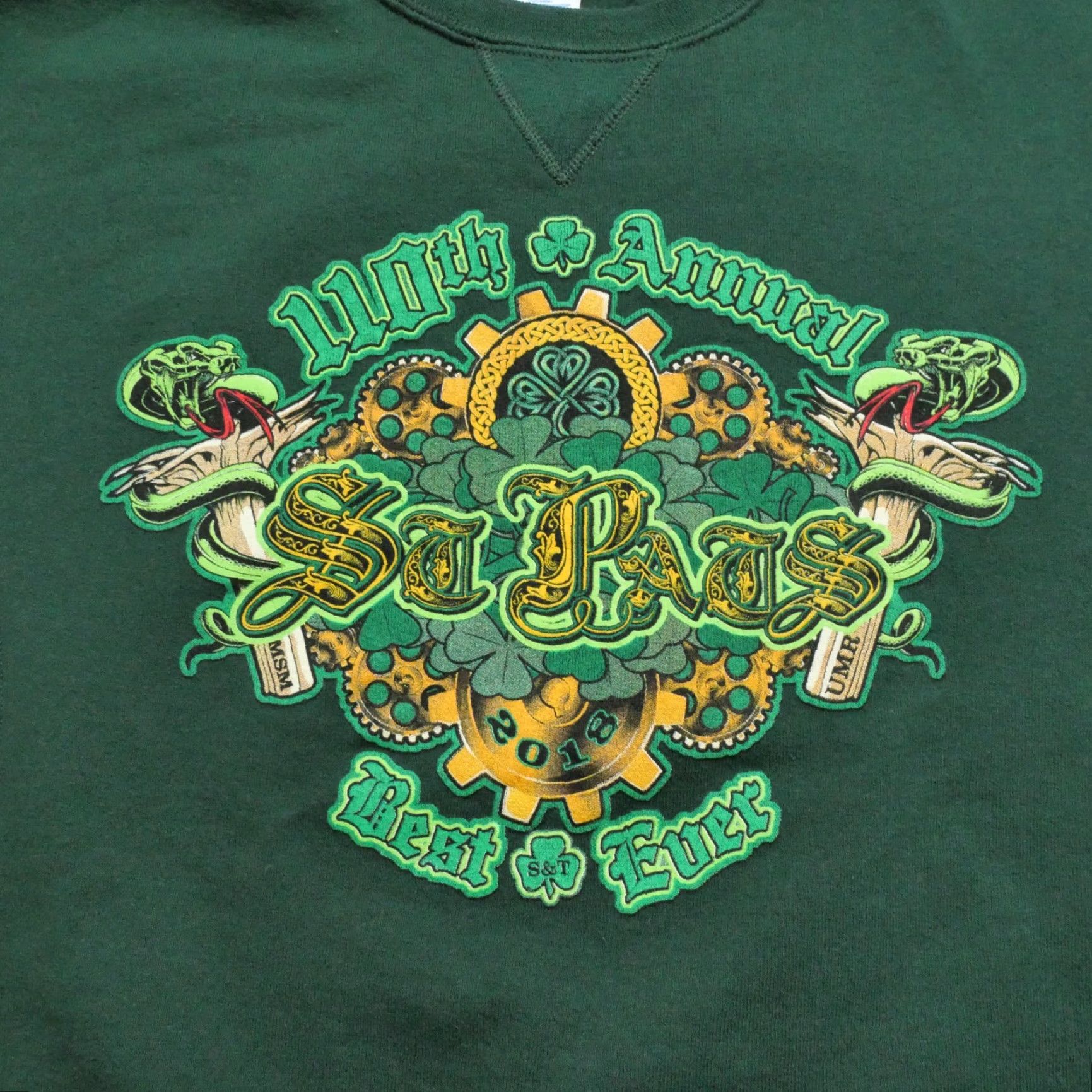 Russell Athletic MSM UMR St Patricks Days Sweatshirt Adult M Green Pullover Russell Athletic Crew Neck Logo Size US M / EU 48-50 / 2 - 3 Thumbnail