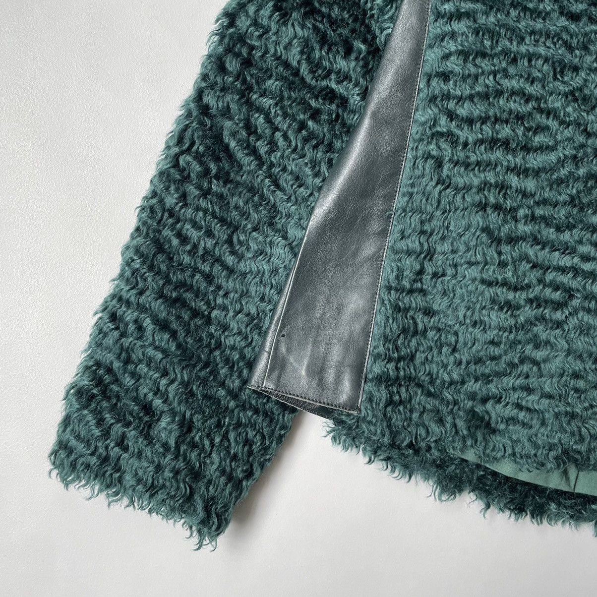 Maison Margiela A/W 13 Emerald Green Mohair Jacket Size S / US 4 / IT 40 - 7 Thumbnail