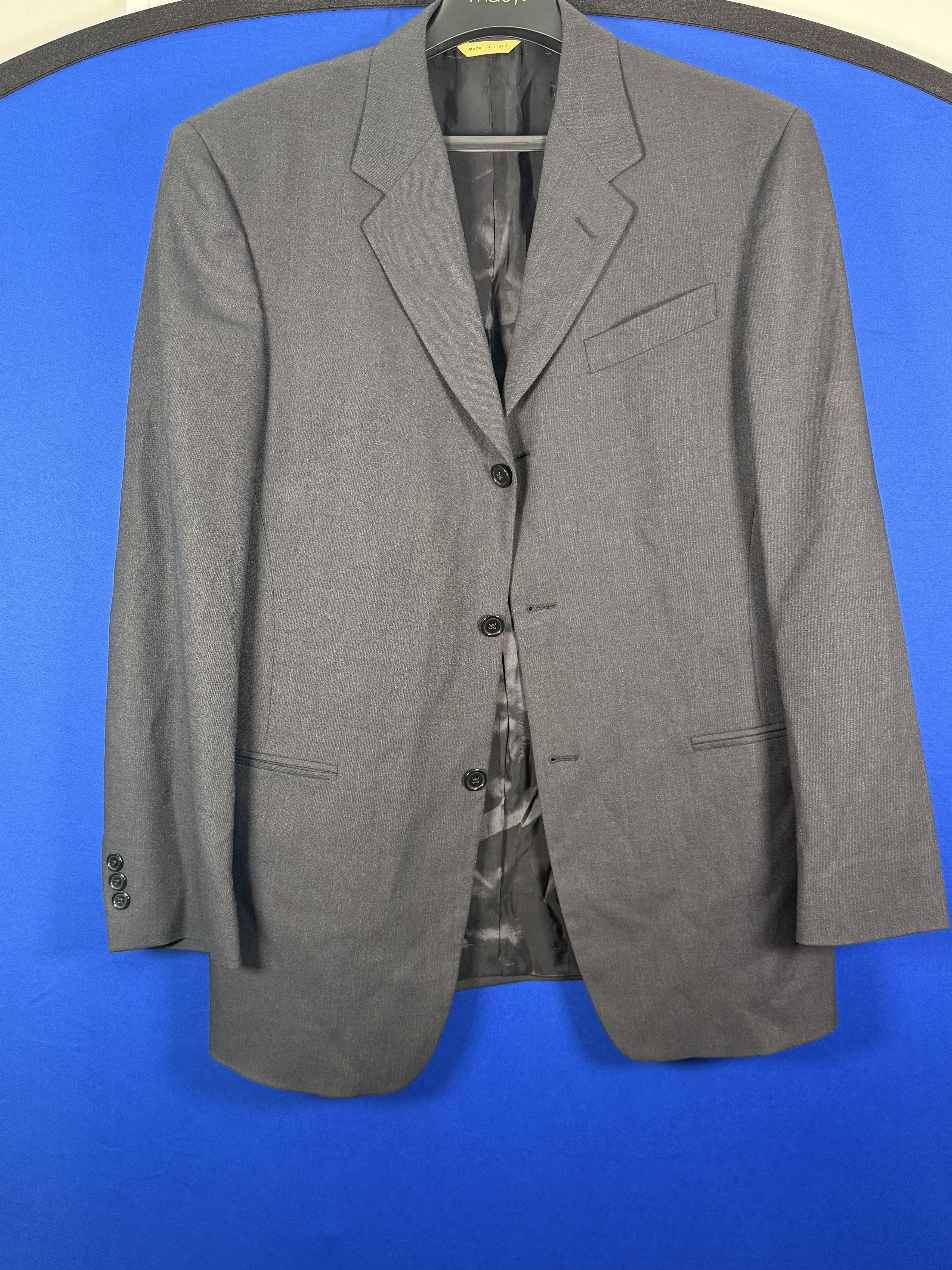Donna Karan Donna Karan Charcoal Gray Blazer/Suit Jacket Made In Italy Size 40R - 1 Thumbnail