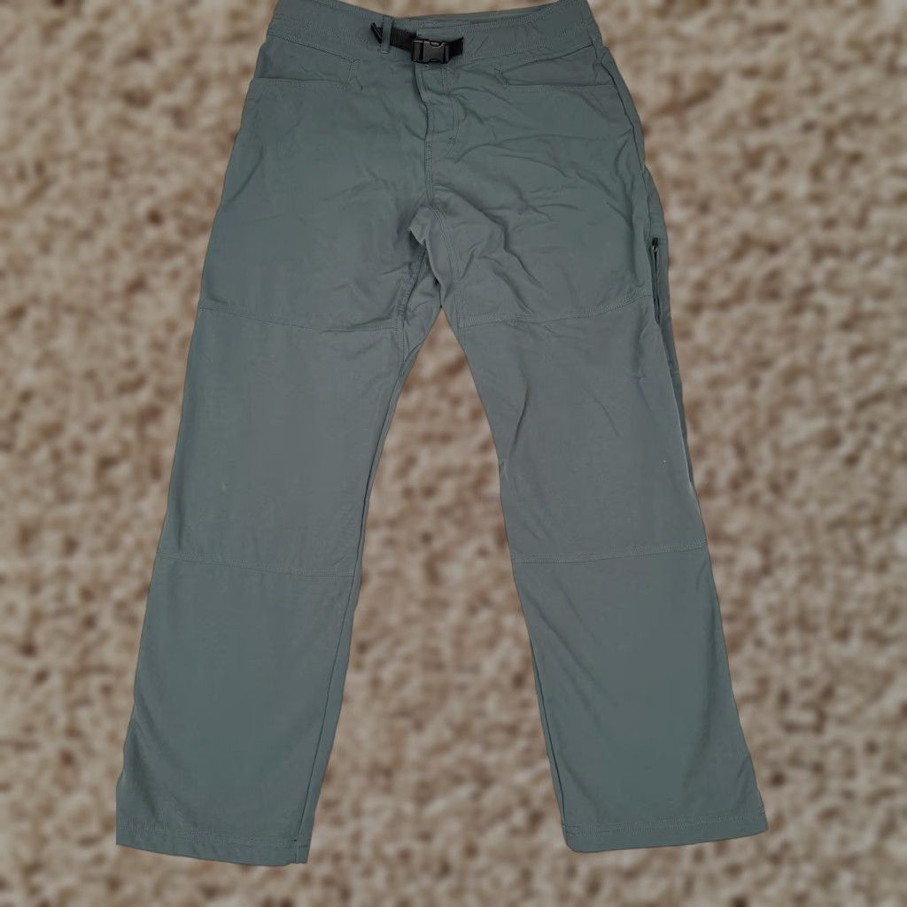 Prana PrAna Pants Men Green Large Nylon Hiking Climbing Quick Dry Breathe Hike 32x31 Size US 33 - 1 Thumbnail
