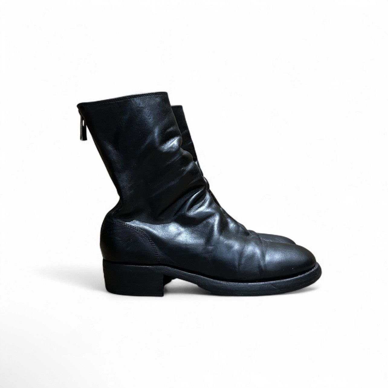 Guidi GUIDI 788Z Back-Zip Black Leather Boots Size US 6 / IT 36 - 3 Thumbnail