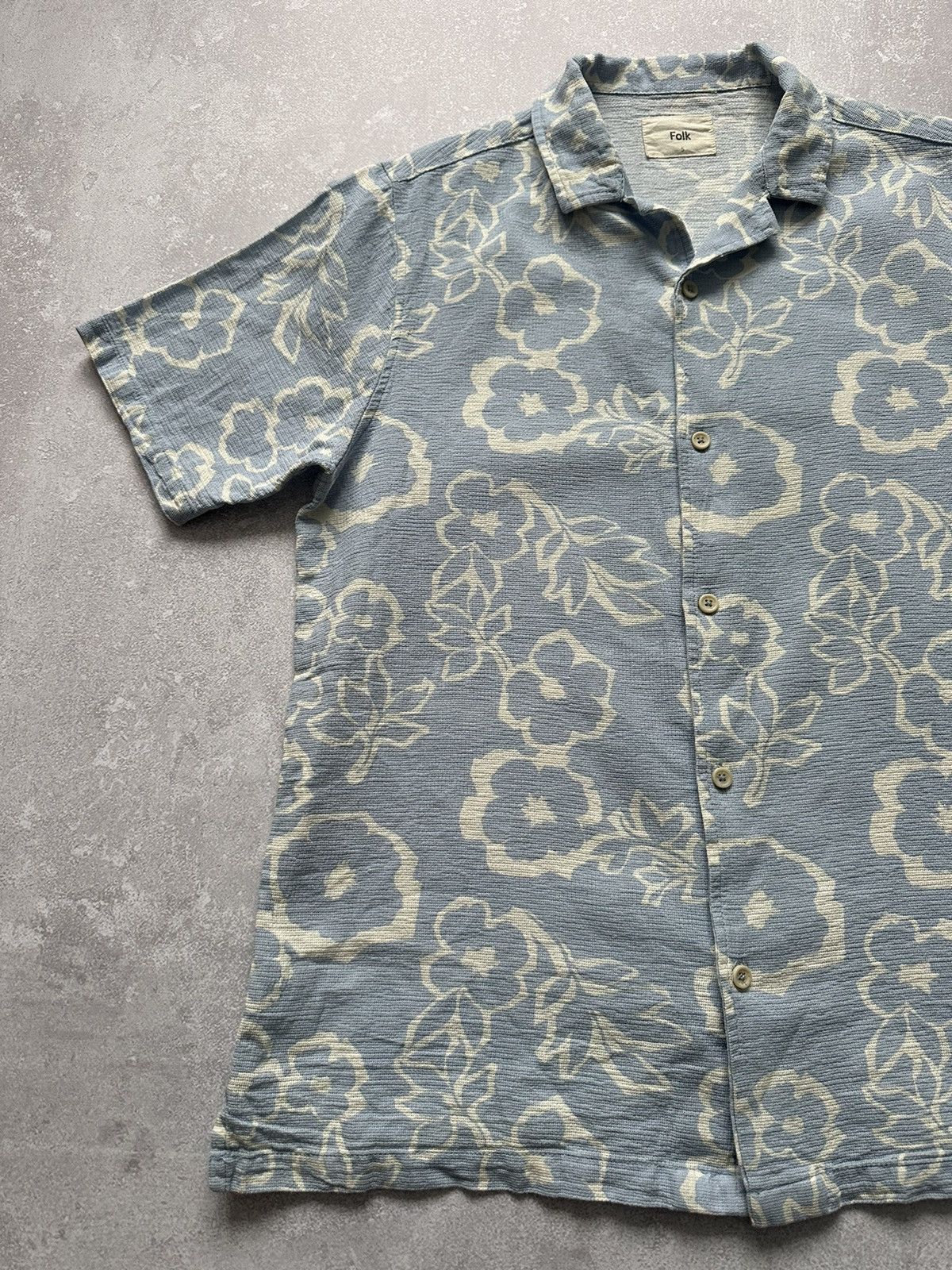 Folk × Stussy Shirts Button ups Folk 5 XL Blue Hawaiian Size US XL / EU 56 / 4 - 3 Thumbnail