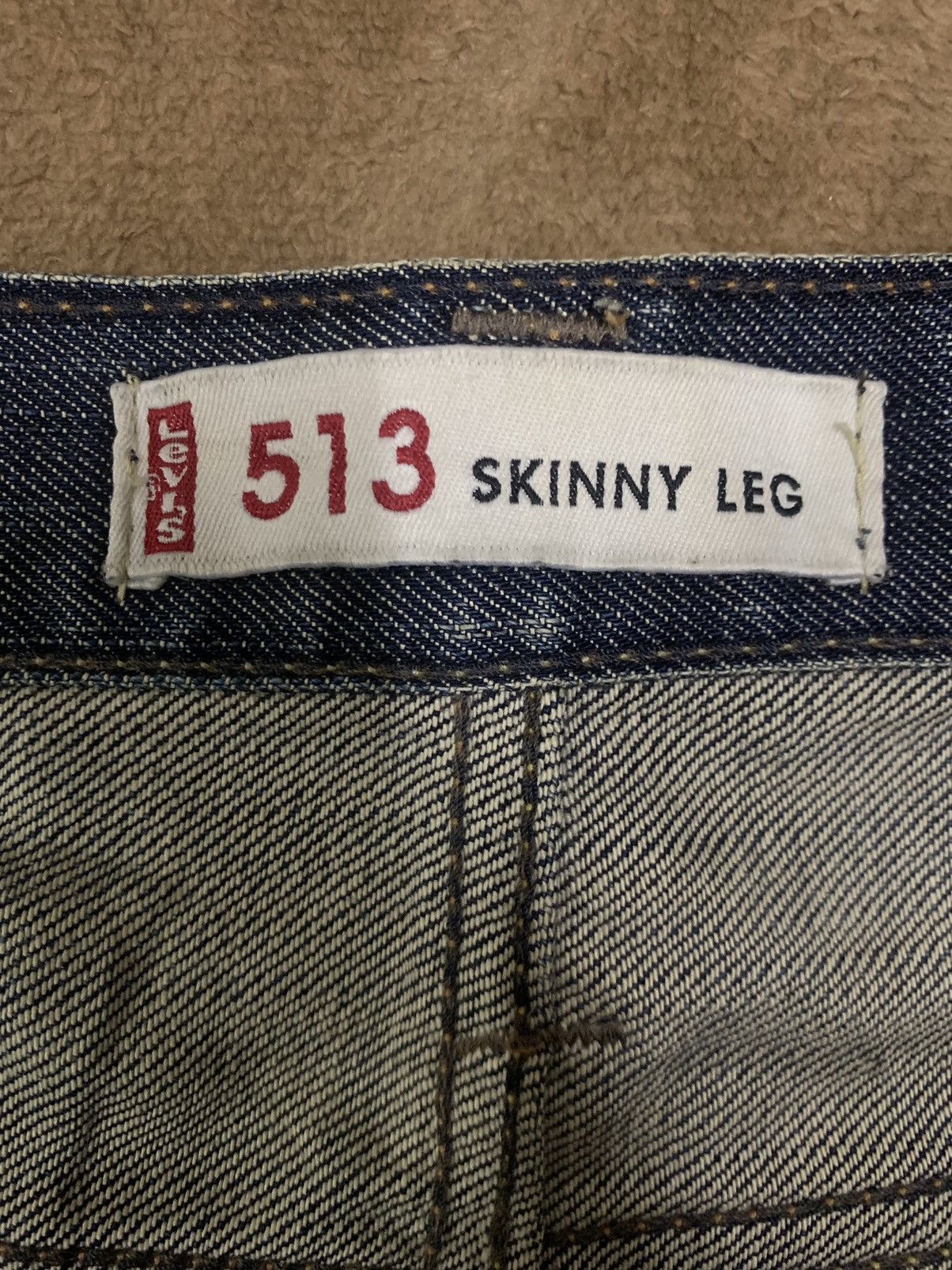 Levi's Vintage Clothing Vintage Y2K Levis 513 Honeycomb Slim Fit Distressed Jeans Size US 30 / EU 46 - 18 Thumbnail