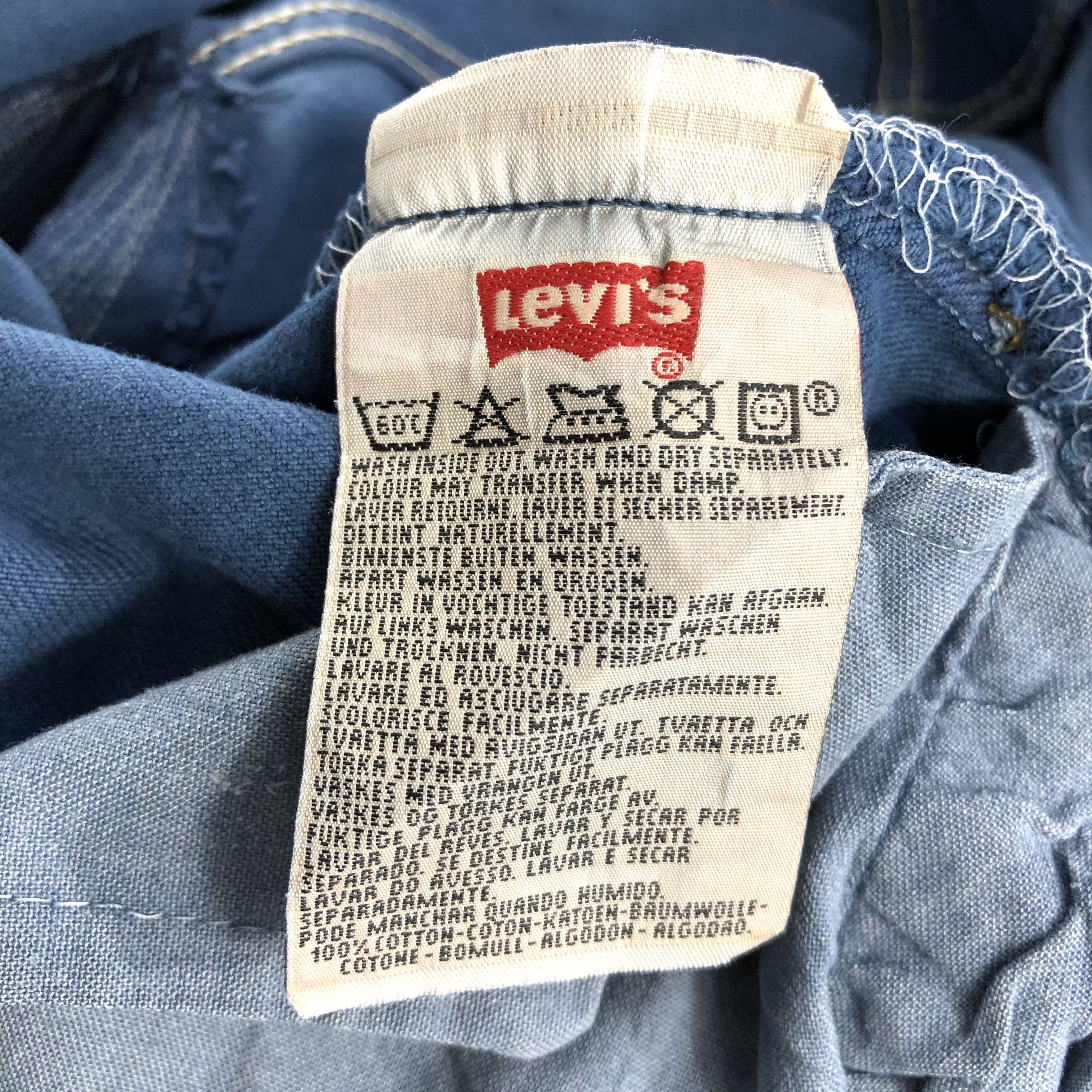 Levi's 90s Vintage Blue Wash Levis 501 Jeans-J1482 Size US 32 / EU 48 - 11 Thumbnail
