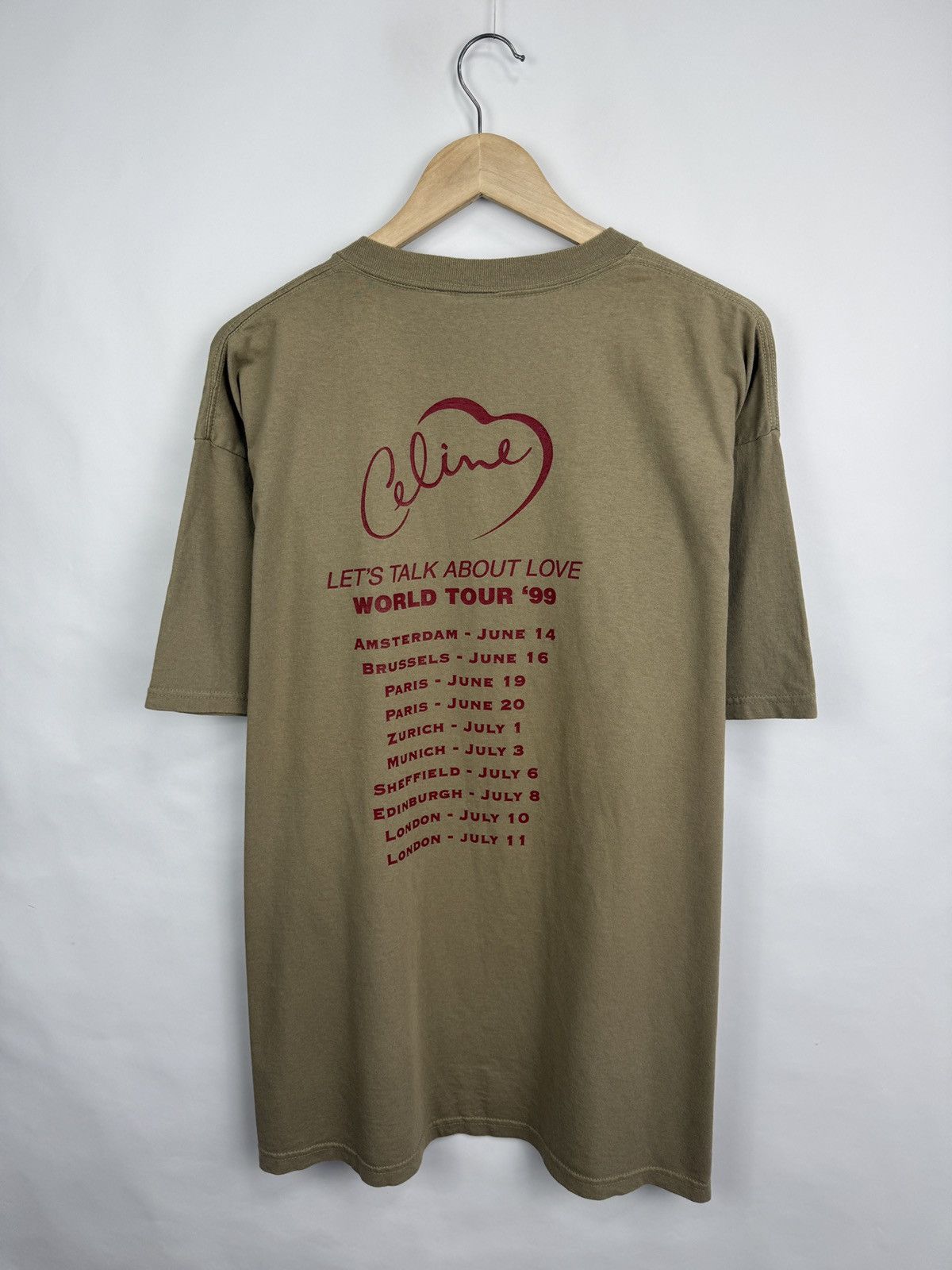 Delta 🇨🇦 Vintage 1999 Celine Dion Lets Talk About Love Tour T-Shirt Size US XL / EU 56 / 4 - 8 Thumbnail